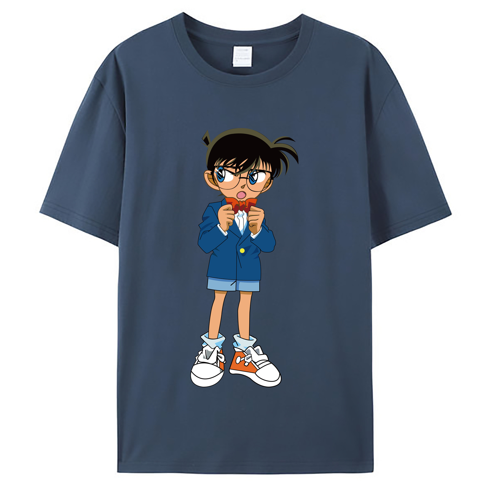 （画像用） 名探偵コナン 江戸川 コナン Detective Conan Conan Edogawa レディースカジュアルプリントTシャツ（綿100％）