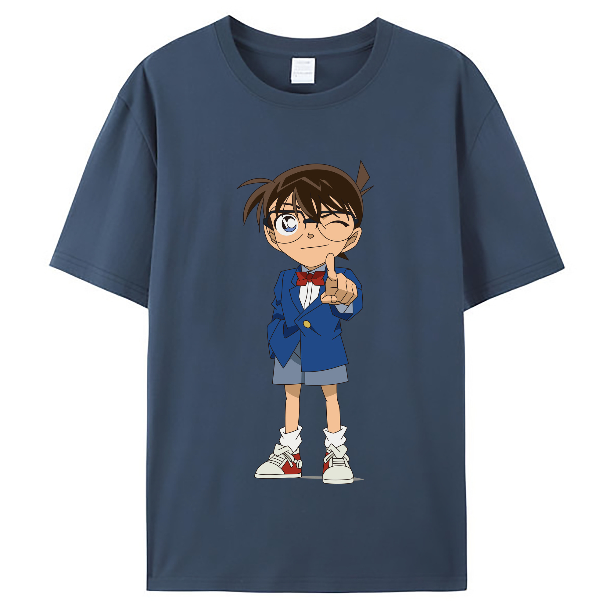 （画像用） 名探偵コナン 江戸川 コナン Detective Conan Conan Edogawa レディースカジュアルプリントTシャツ（綿100％）