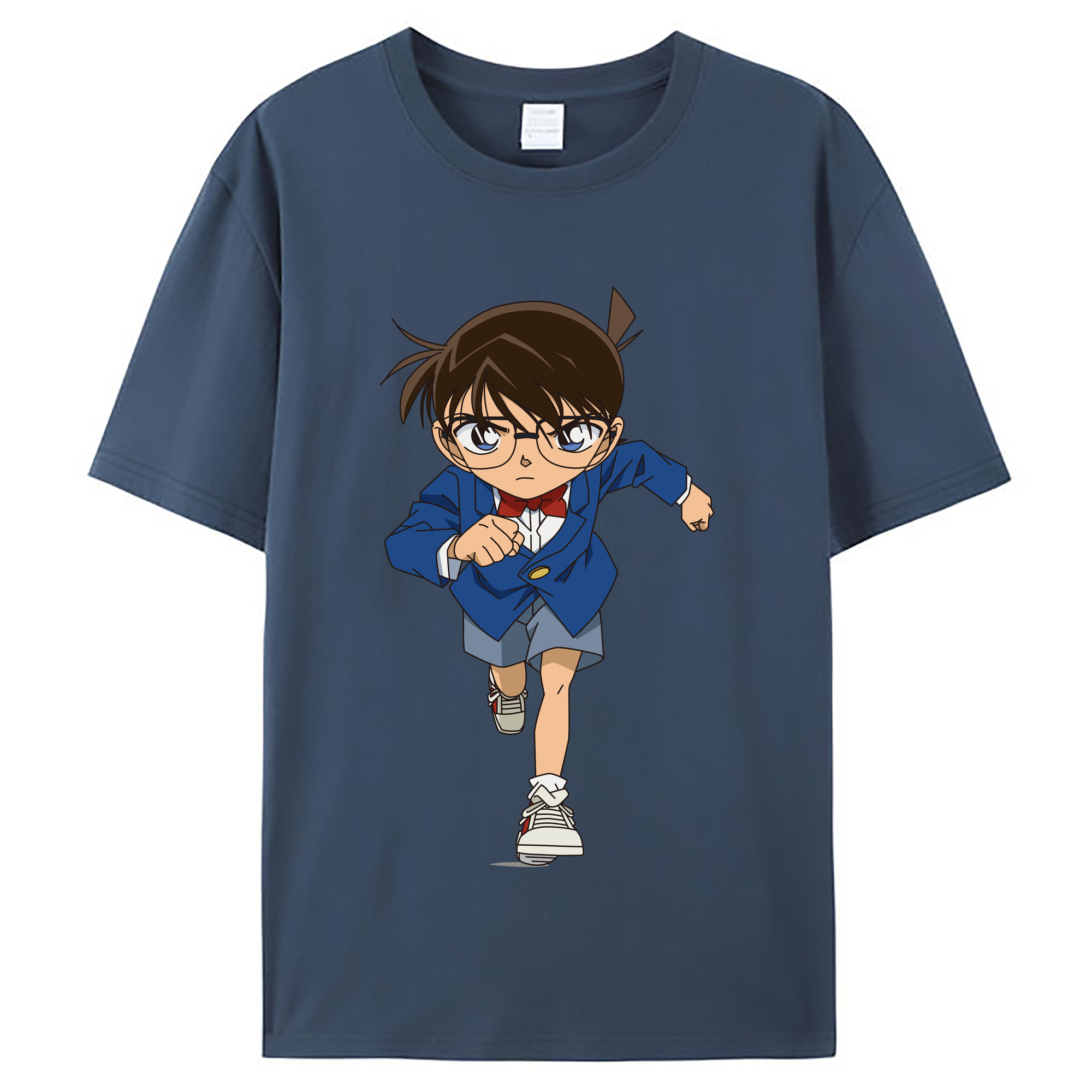 （画像用） 名探偵コナン 江戸川 コナン Detective Conan Conan Edogawa レディースカジュアルプリントTシャツ（綿100％）