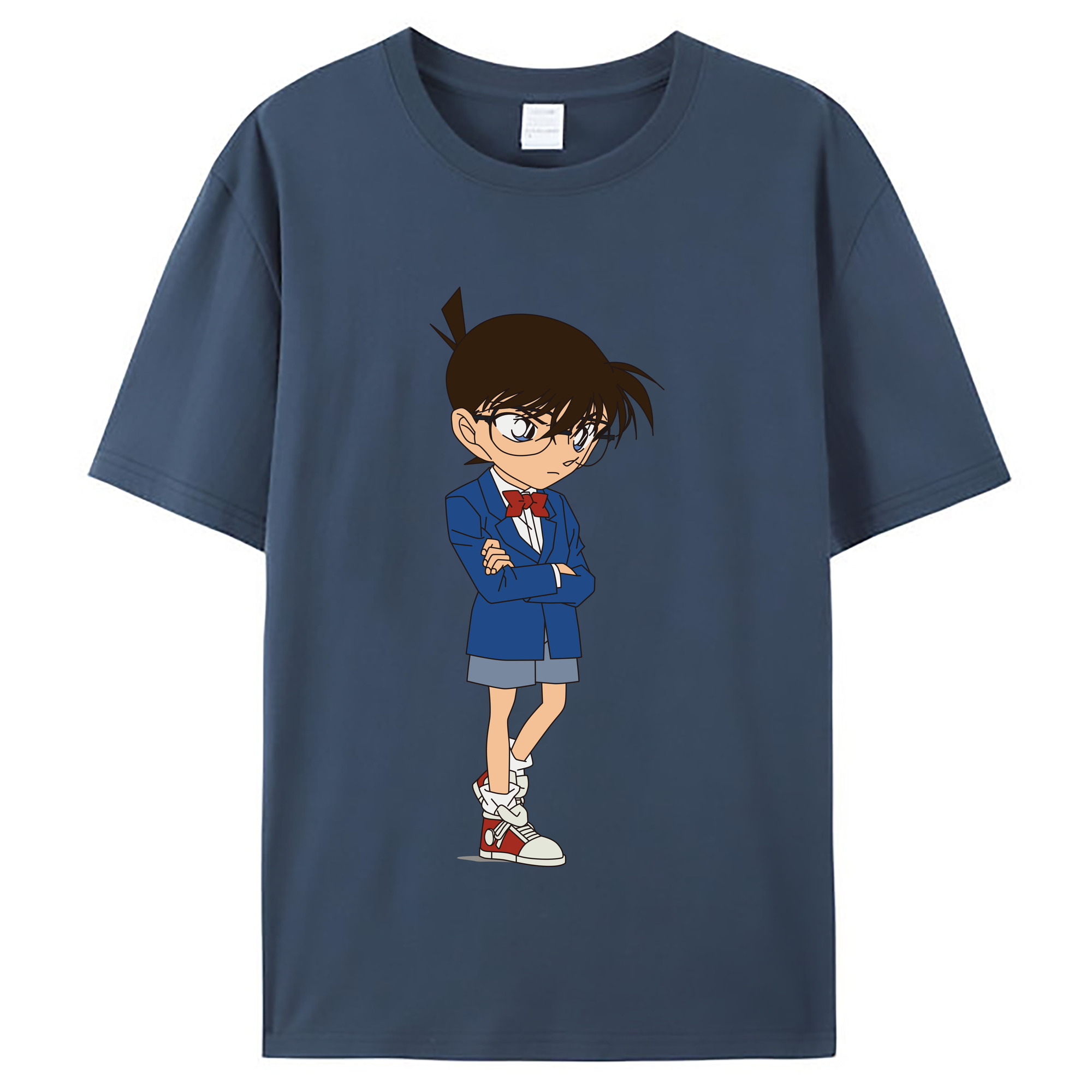 （画像用） 名探偵コナン 江戸川 コナン Detective Conan Conan Edogawa レディースカジュアルプリントTシャツ（綿100％）