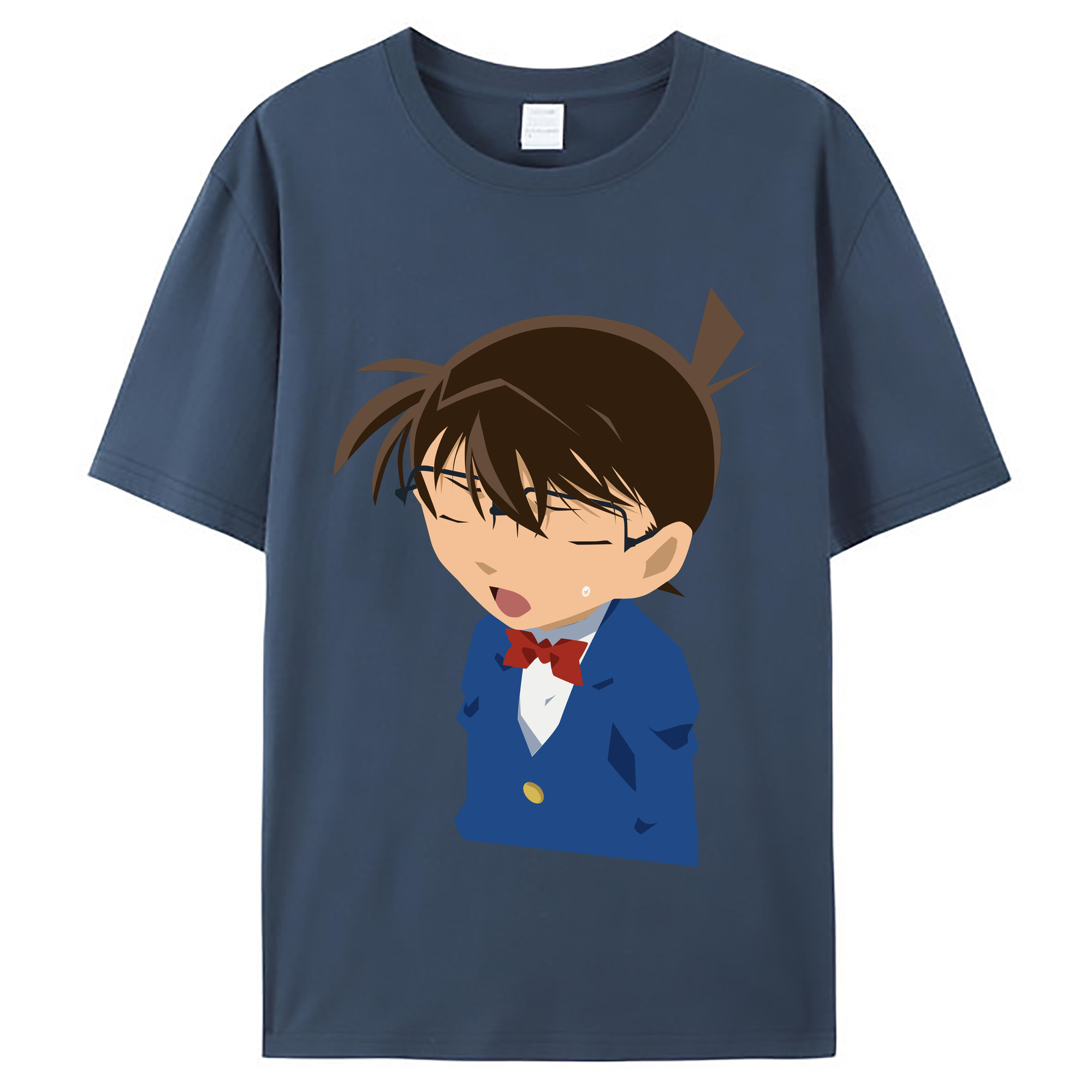 （画像用） 名探偵コナン 江戸川 コナン Detective Conan Conan Edogawa レディースカジュアルプリントTシャツ（綿100％）