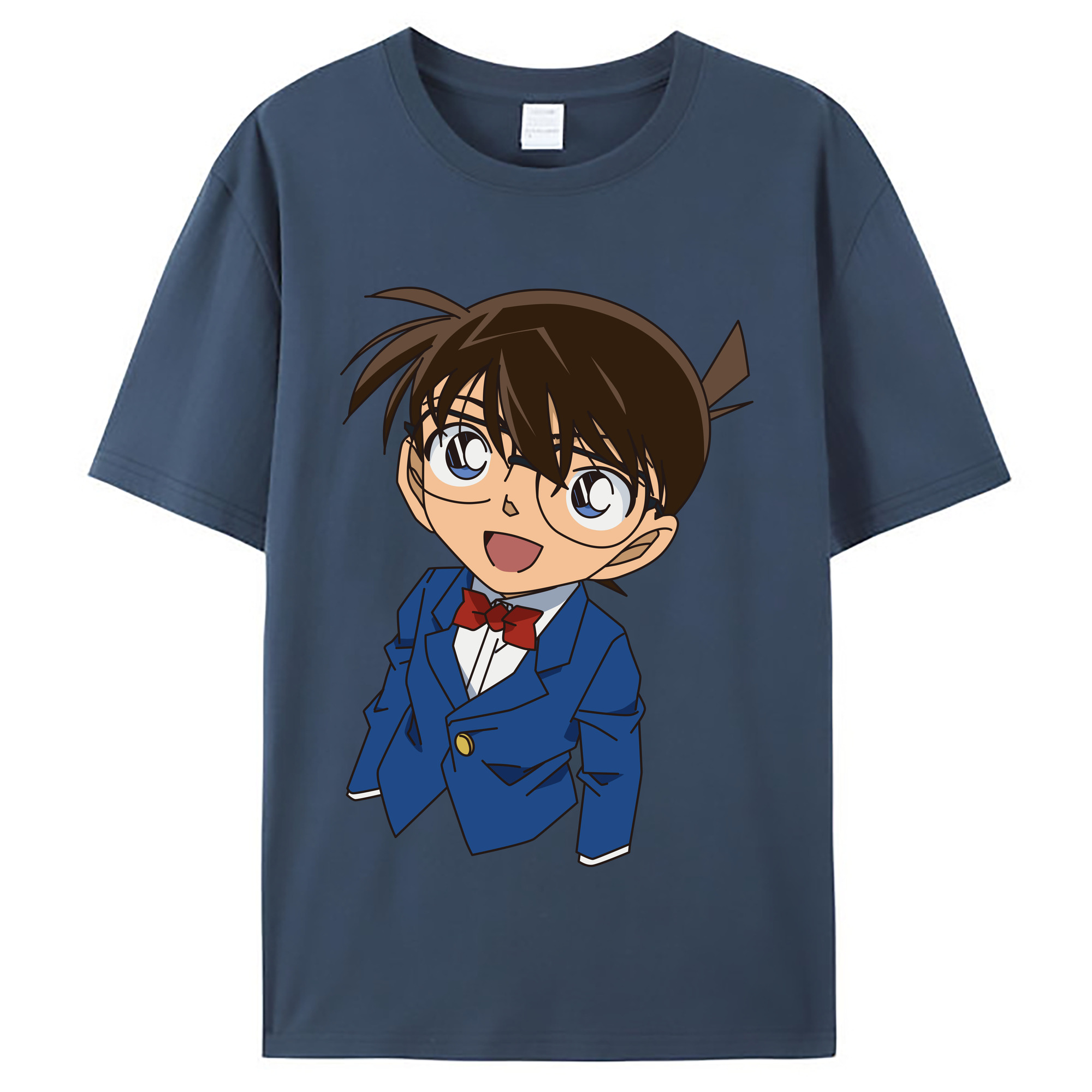 （画像用） 名探偵コナン 江戸川 コナン Detective Conan Conan Edogawa レディースカジュアルプリントTシャツ（綿100％）
