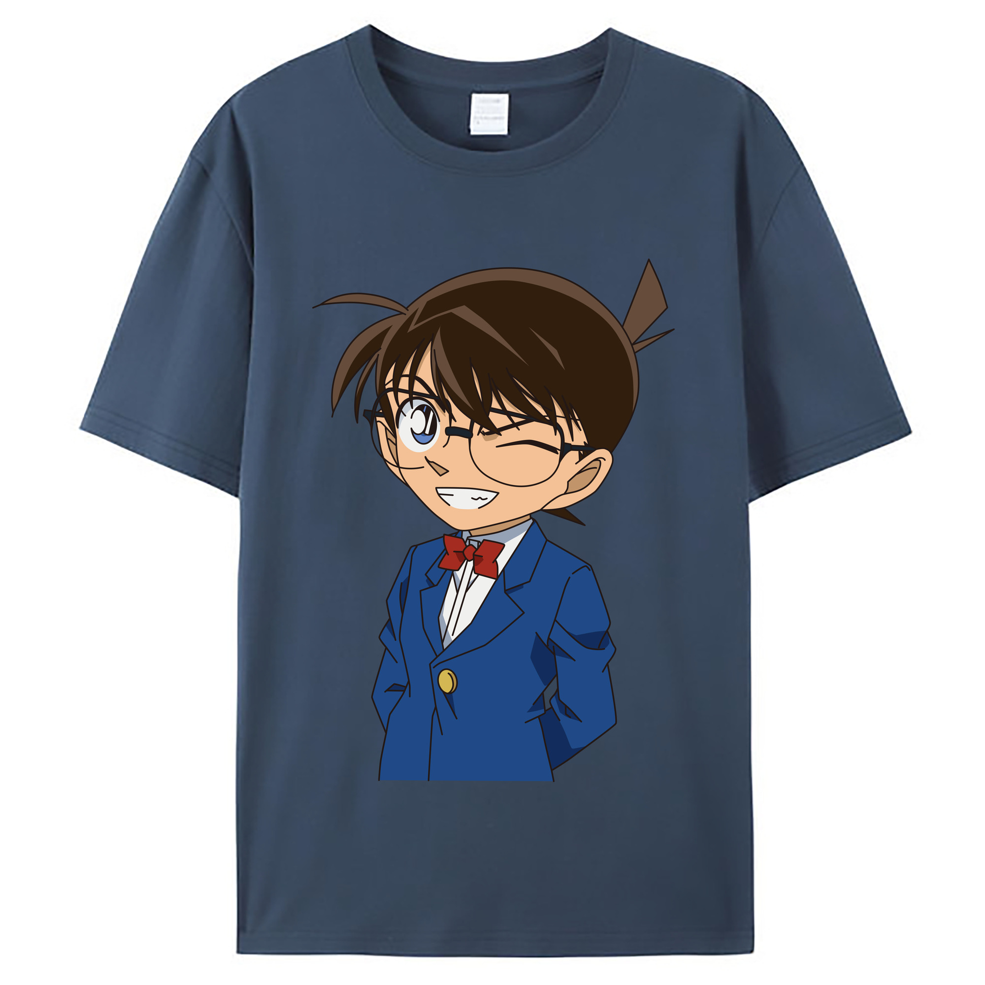 （画像用） 名探偵コナン 江戸川 コナン Detective Conan Conan Edogawa レディースカジュアルプリントTシャツ（綿100％）