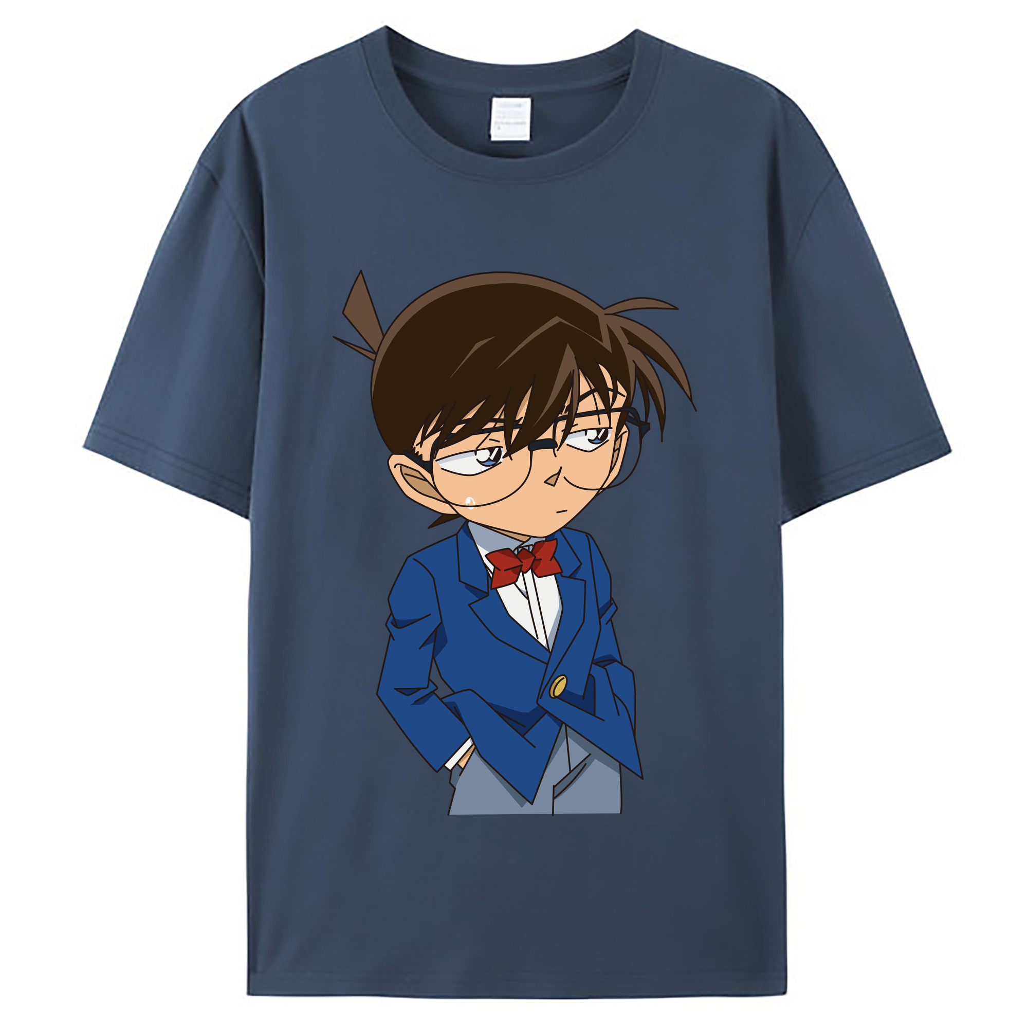 （画像用） 名探偵コナン 江戸川 コナン Detective Conan Conan Edogawa レディースカジュアルプリントTシャツ（綿100％）
