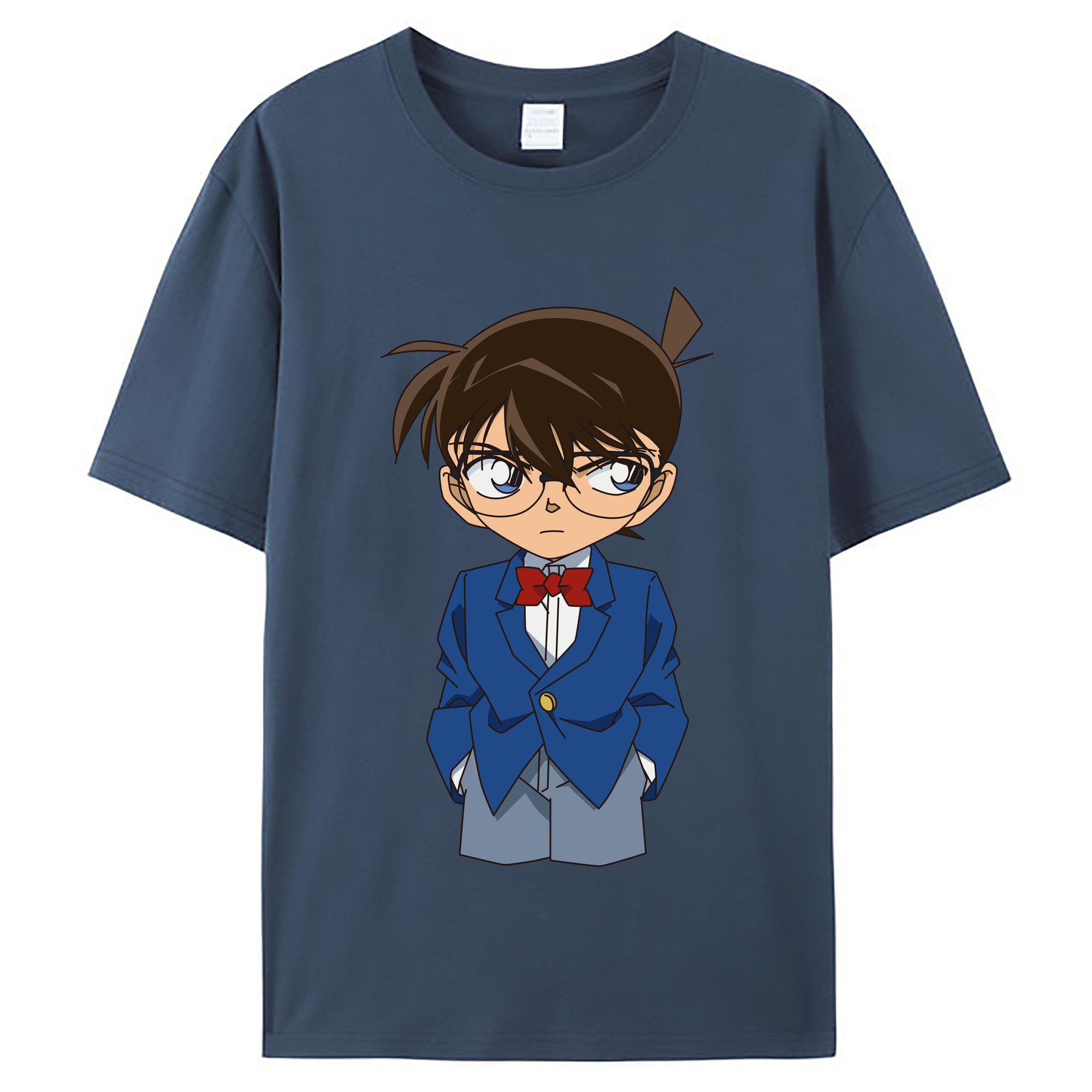 （画像用） 名探偵コナン 江戸川 コナン Detective Conan Conan Edogawa レディースカジュアルプリントTシャツ（綿100％）