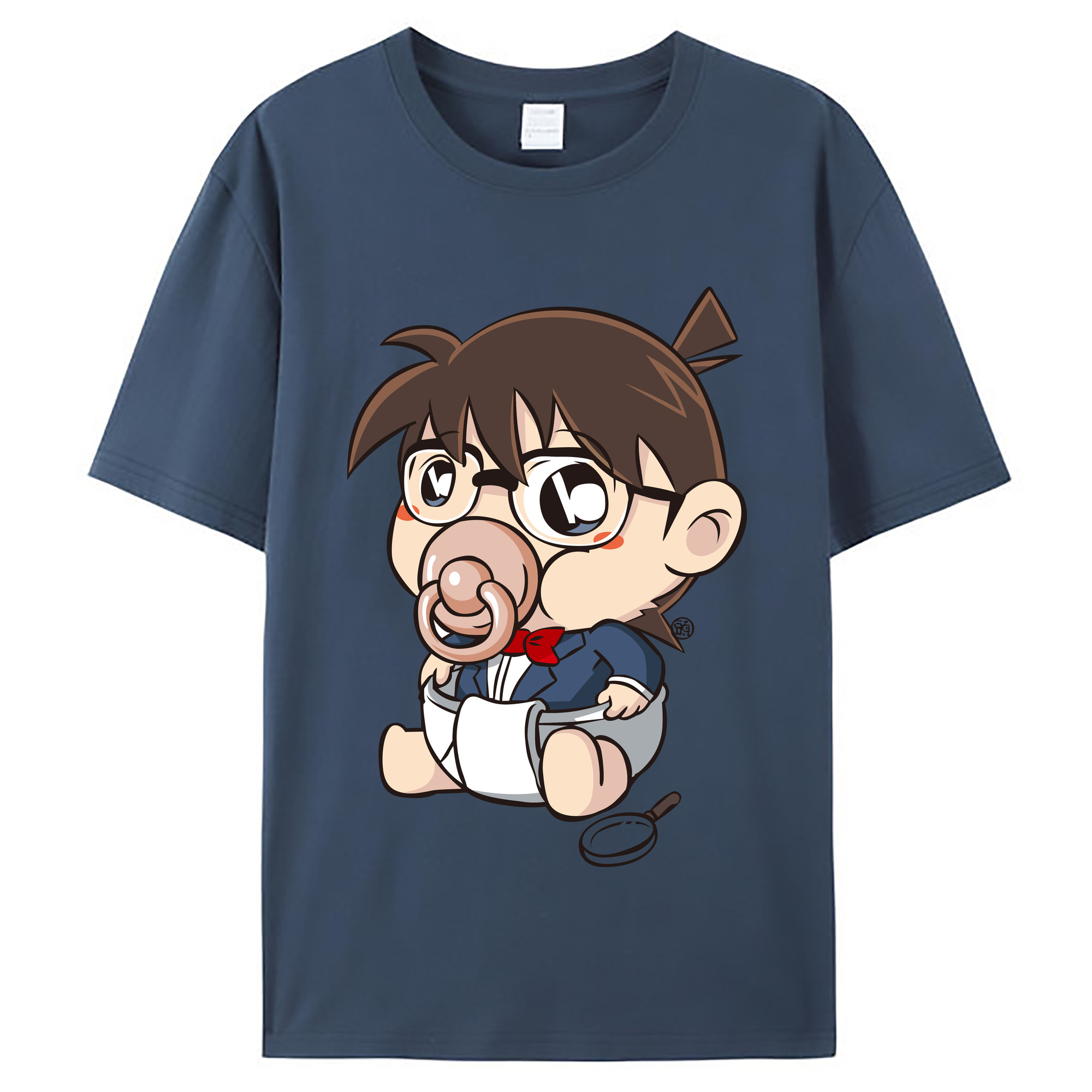 （画像用） 名探偵コナン 江戸川 コナン Detective Conan Conan Edogawa レディースカジュアルプリントTシャツ（綿100％）