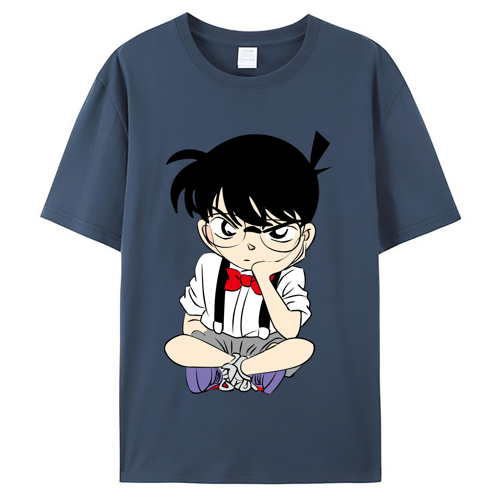 （画像用） 名探偵コナン 江戸川 コナン Detective Conan Conan Edogawa レディースカジュアルプリントTシャツ（綿100％）