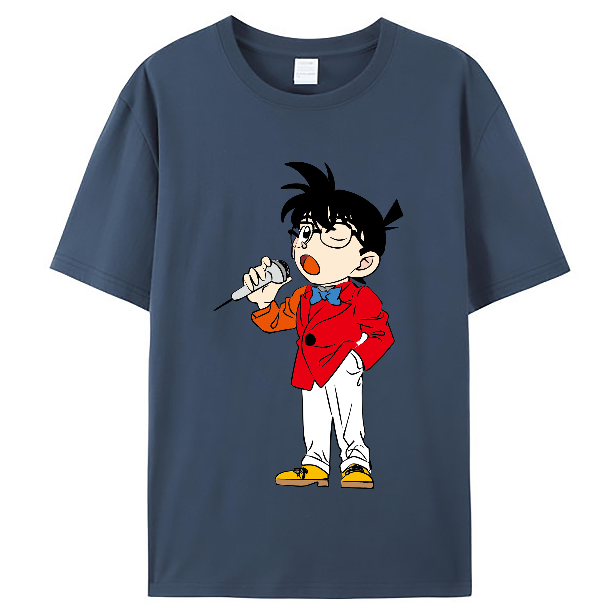 （画像用） 名探偵コナン 江戸川 コナン Detective Conan Conan Edogawa レディースカジュアルプリントTシャツ（綿100％）