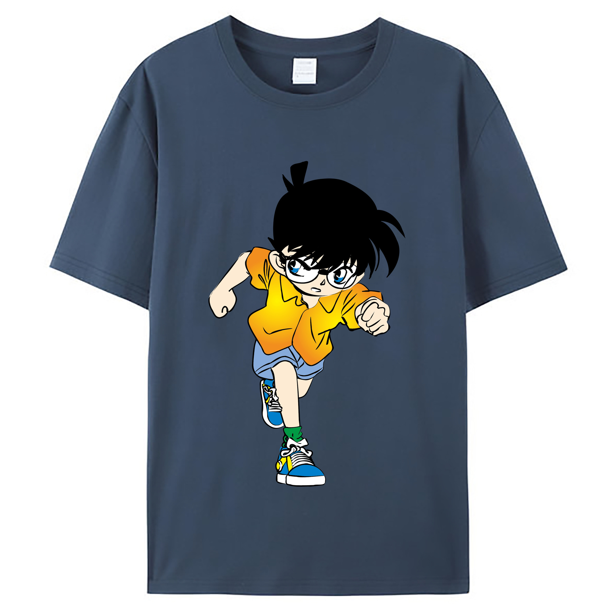 （画像用） 名探偵コナン 江戸川 コナン Detective Conan Conan Edogawa レディースカジュアルプリントTシャツ（綿100％）