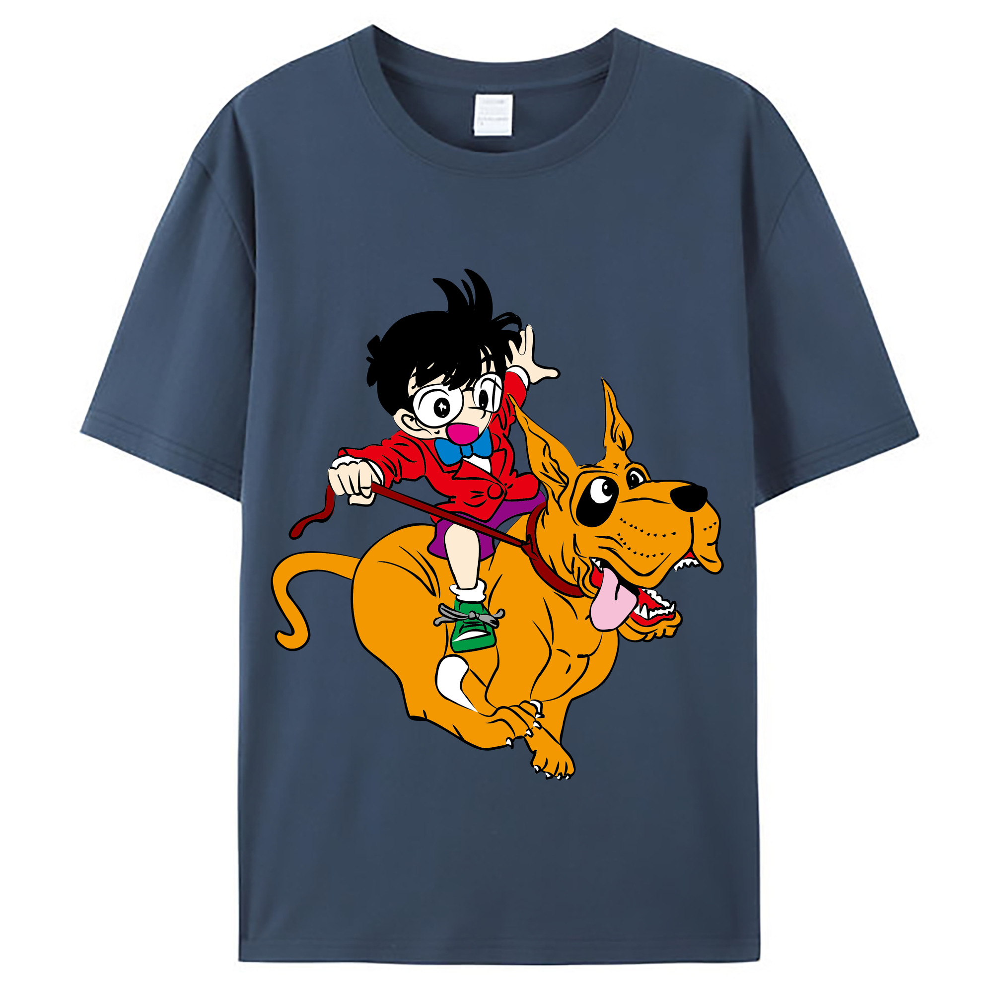 （画像用） 名探偵コナン 江戸川 コナン Detective Conan Conan Edogawa レディースカジュアルプリントTシャツ（綿100％）