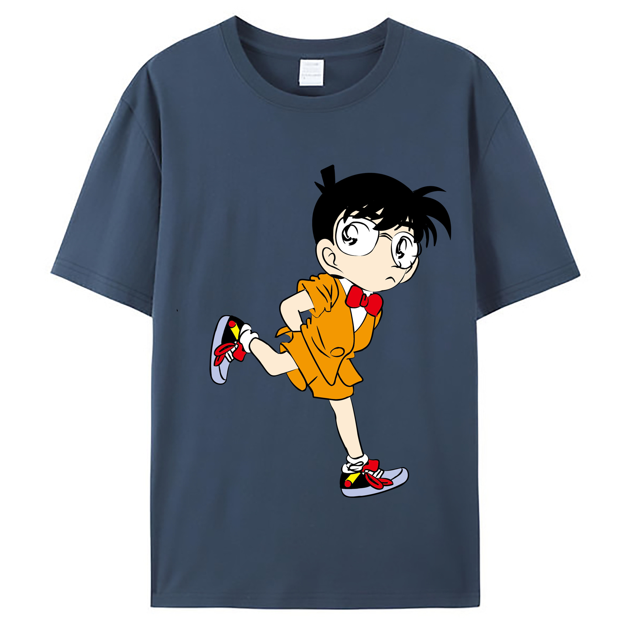 （画像用） 名探偵コナン 江戸川 コナン Detective Conan Conan Edogawa レディースカジュアルプリントTシャツ（綿100％）