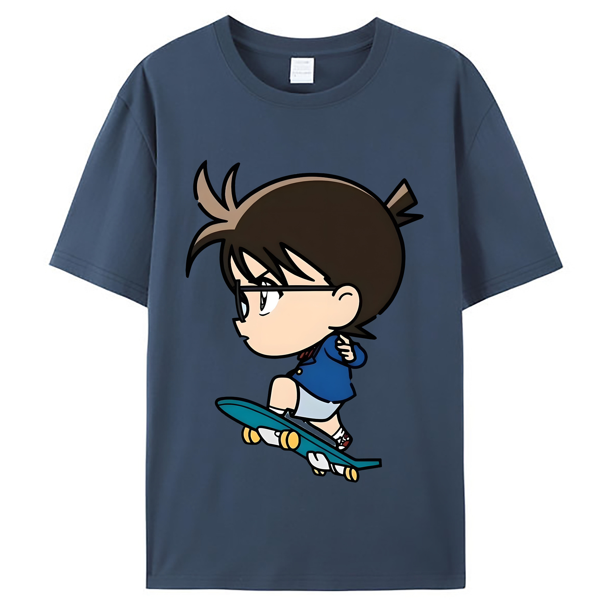 （画像用） 名探偵コナン 江戸川 コナン Detective Conan Conan Edogawa レディースカジュアルプリントTシャツ（綿100％）