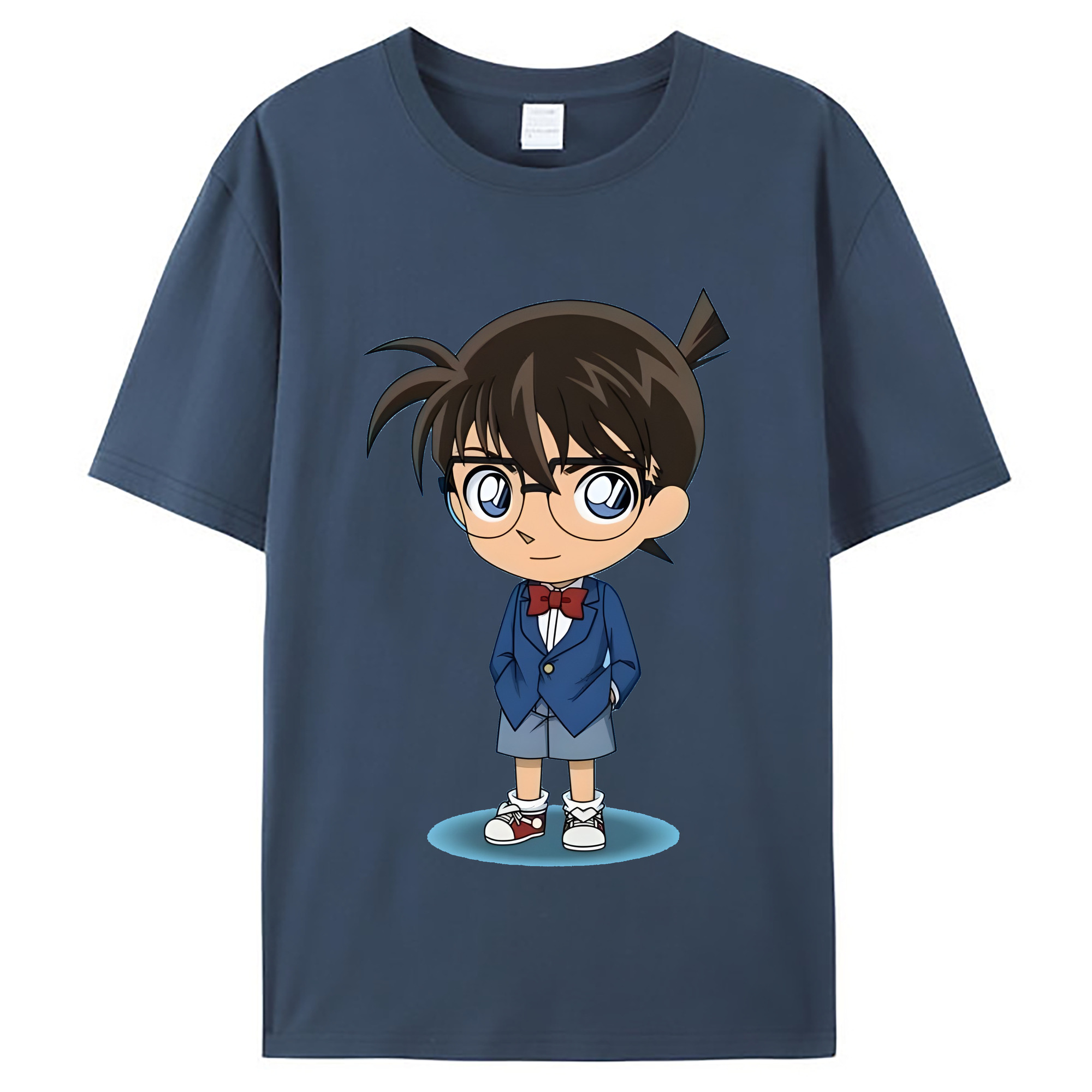 （画像用） 名探偵コナン 江戸川 コナン Detective Conan Conan Edogawa レディースカジュアルプリントTシャツ（綿100％）