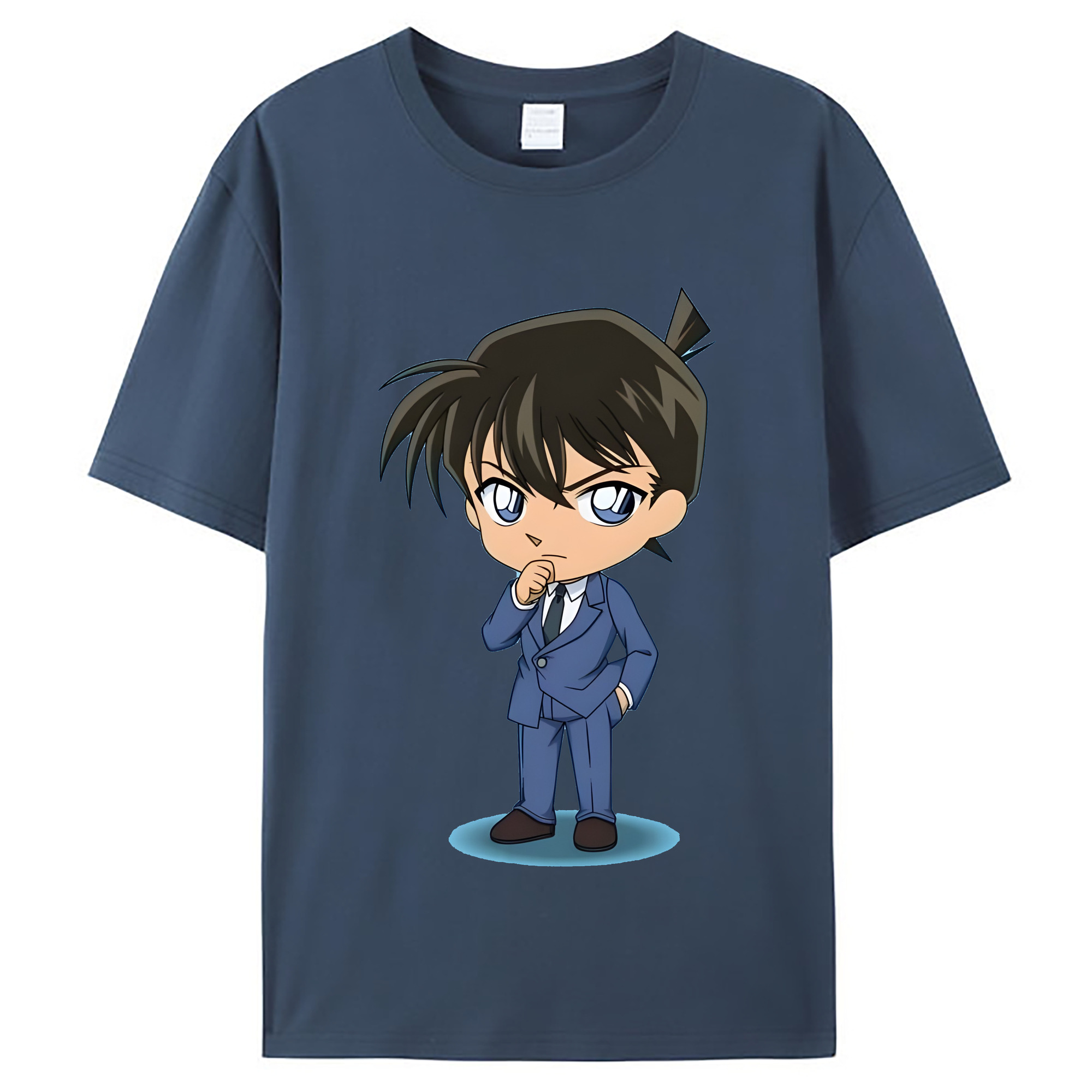 （画像用） 名探偵コナン 江戸川 コナン Detective Conan Conan Edogawa レディースカジュアルプリントTシャツ（綿100％）