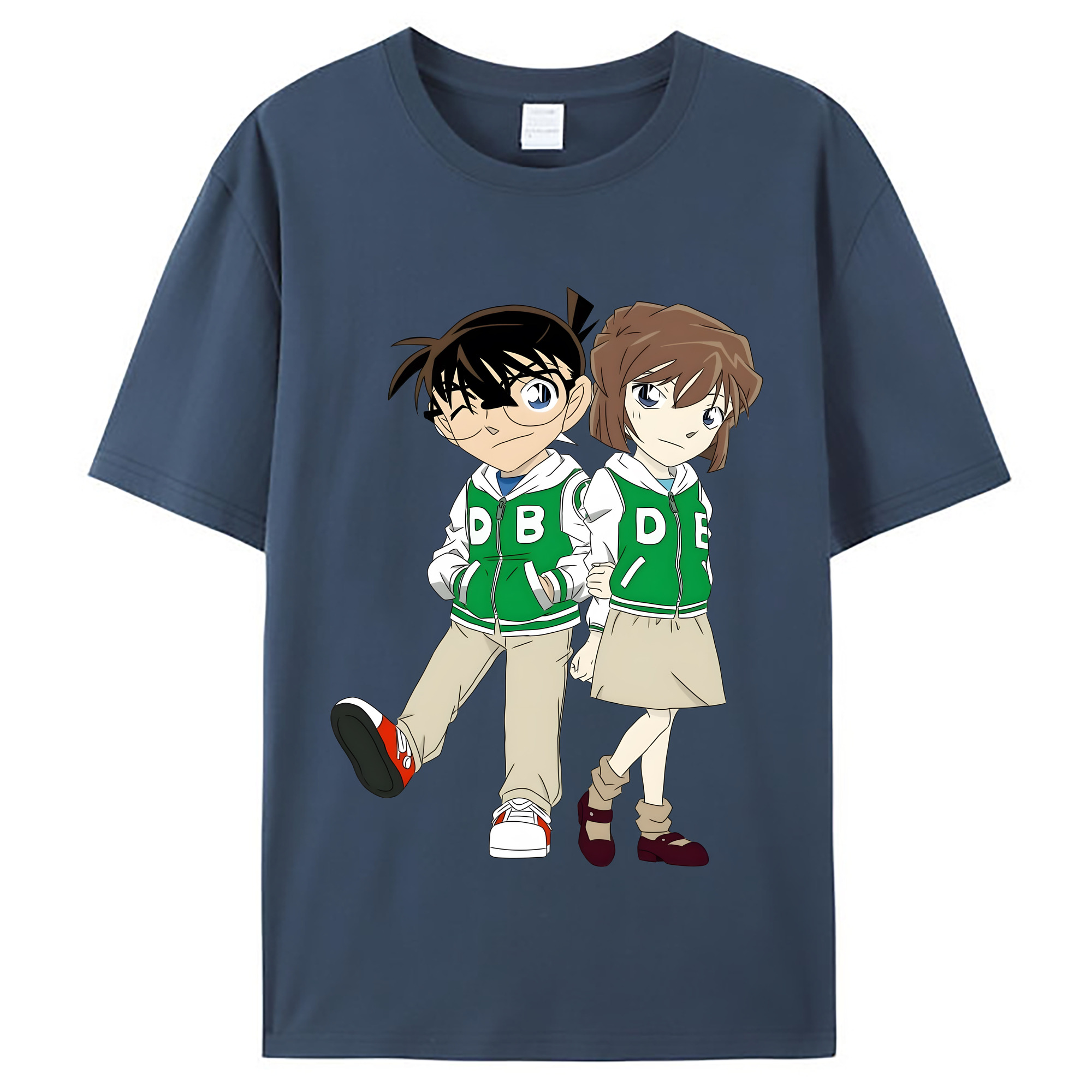 （画像用） 名探偵コナン 江戸川 コナン Detective Conan Conan Edogawa レディースカジュアルプリントTシャツ（綿100％）