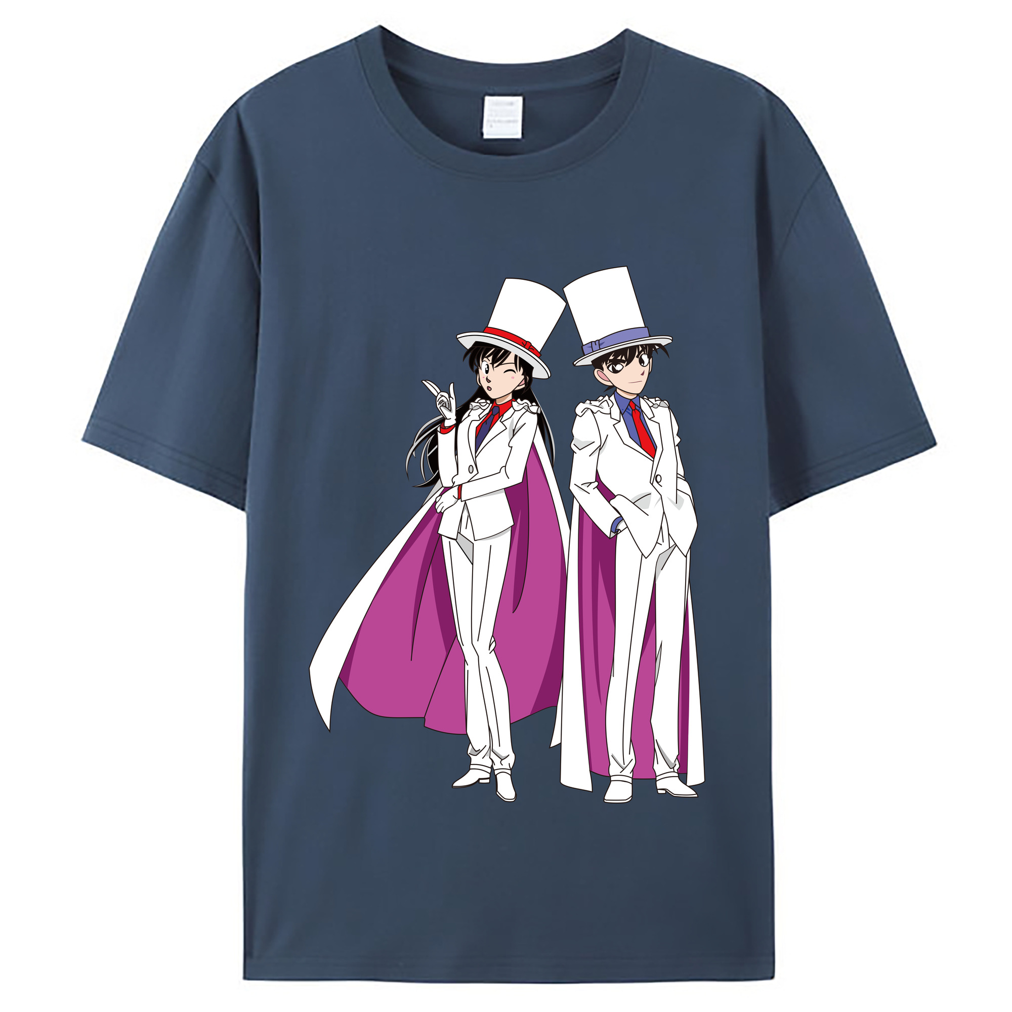 （画像用） 名探偵コナン くろば かいと Detective Conan Kuroba Kaito レディースカジュアルプリントTシャツ（綿100％）