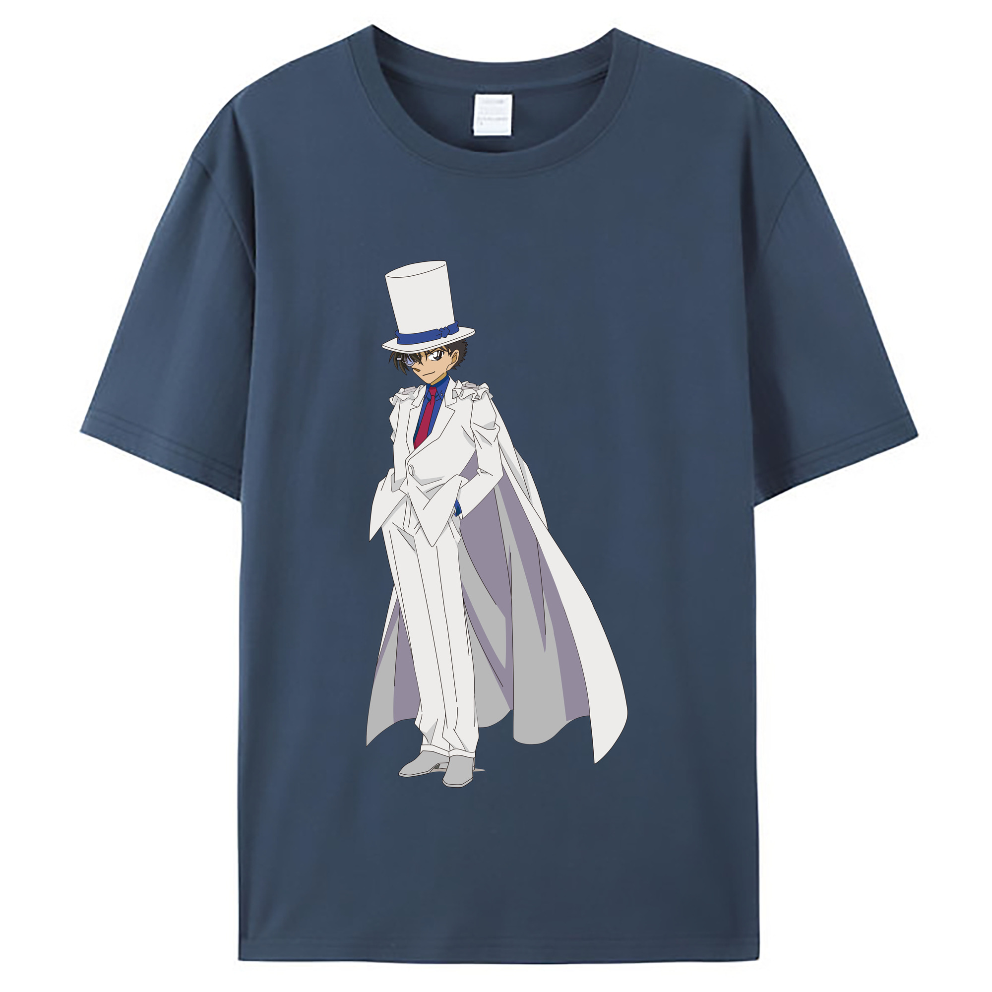 （画像用） 名探偵コナン くろば かいと Detective Conan Kuroba Kaito レディースカジュアルプリントTシャツ（綿100％）