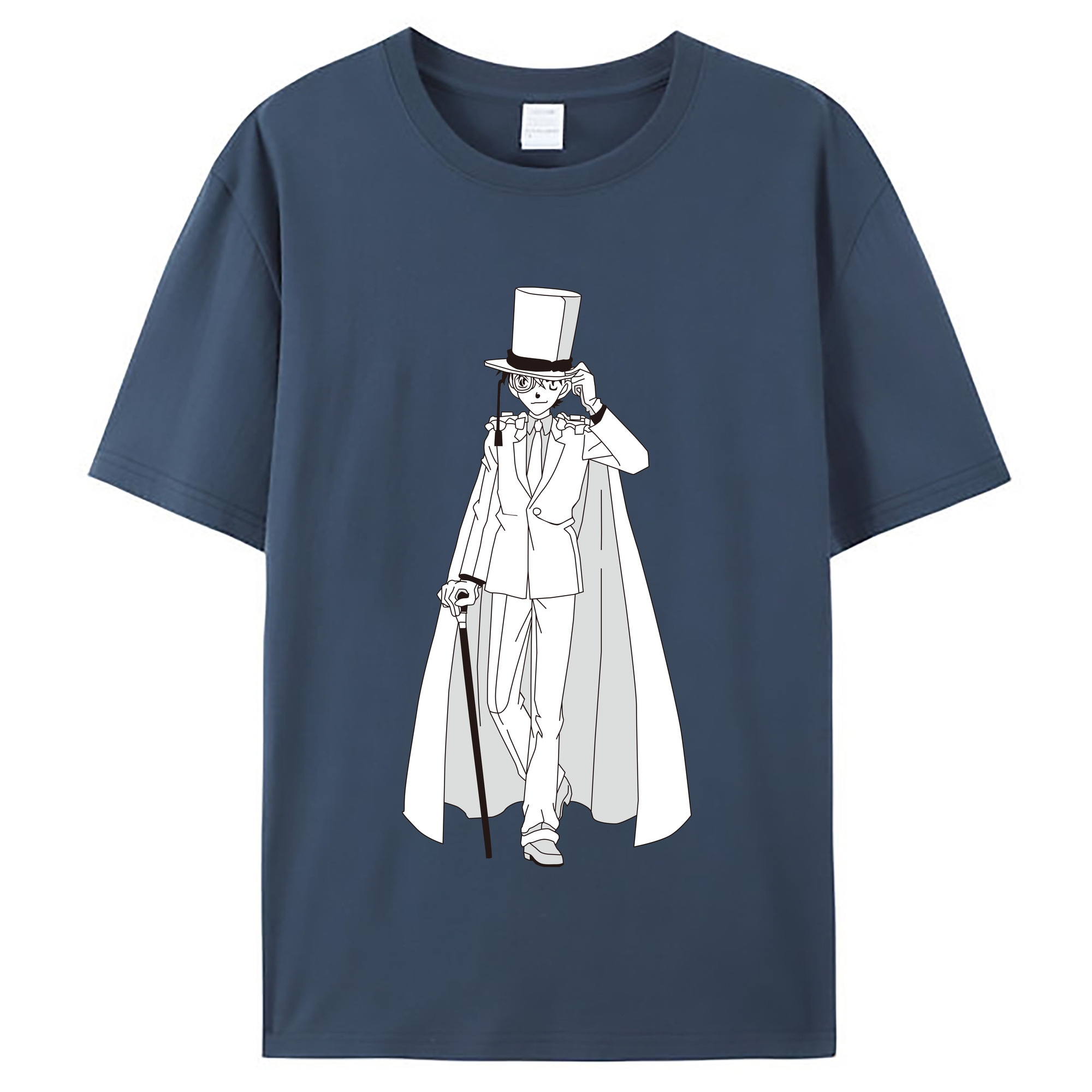 （画像用） 名探偵コナン くろば かいと Detective Conan Kuroba Kaito レディースカジュアルプリントTシャツ（綿100％）