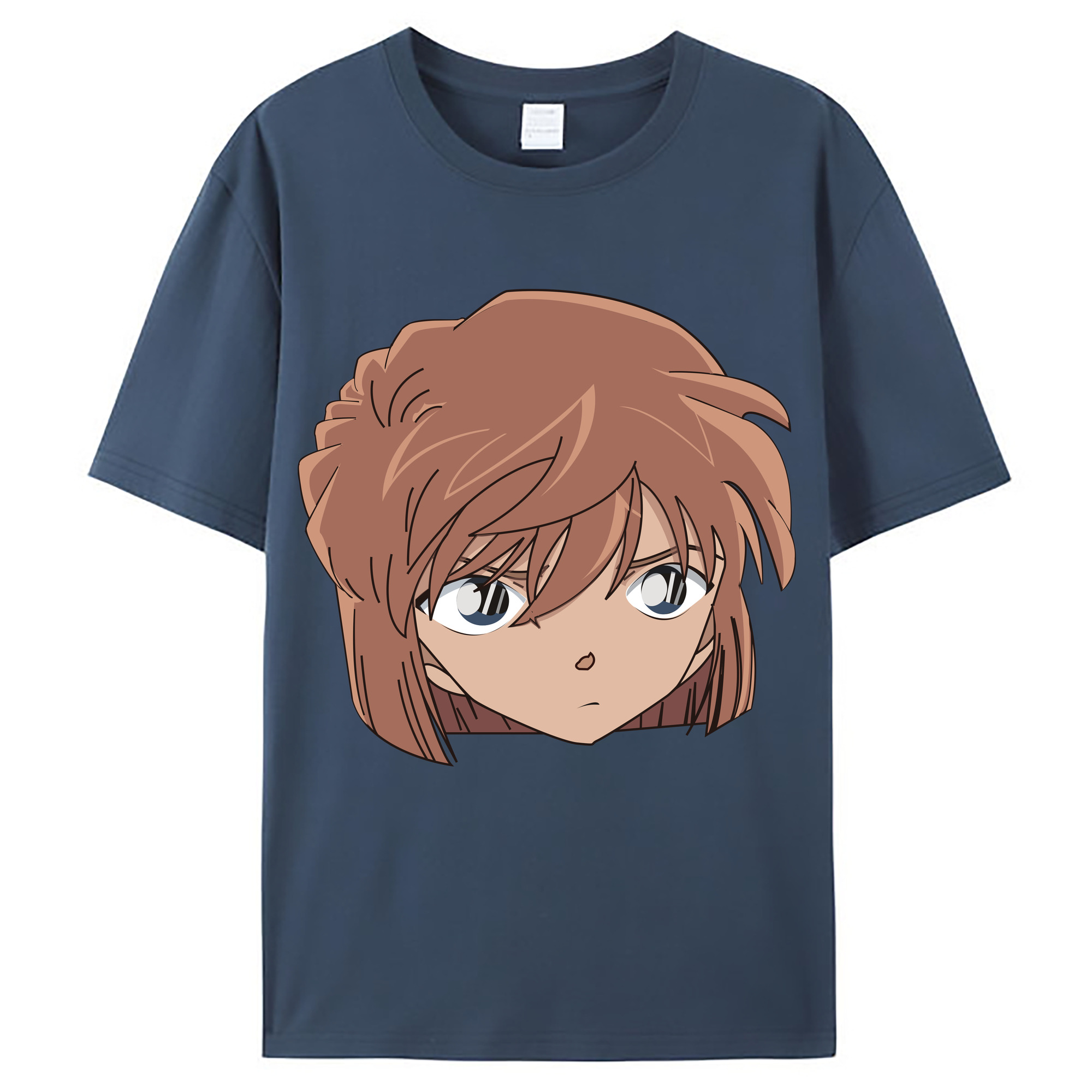 （画像用） 名探偵コナン 灰原 哀 はいばら あい Detective Conan Anita Hailey、Vi Graythorn Haibara Ai レディースカジュアルプリントTシャツ（綿100％）