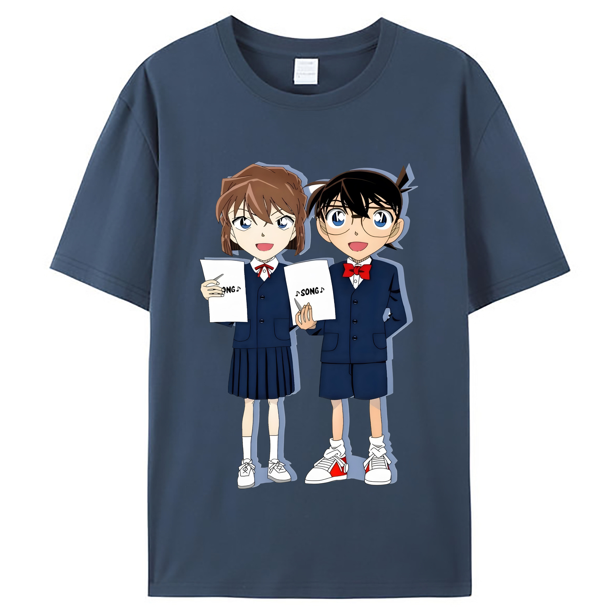 （画像用） 名探偵コナン 灰原 哀 はいばら あい Detective Conan Anita Hailey、Vi Graythorn Haibara Ai レディースカジュアルプリントTシャツ（綿100％）