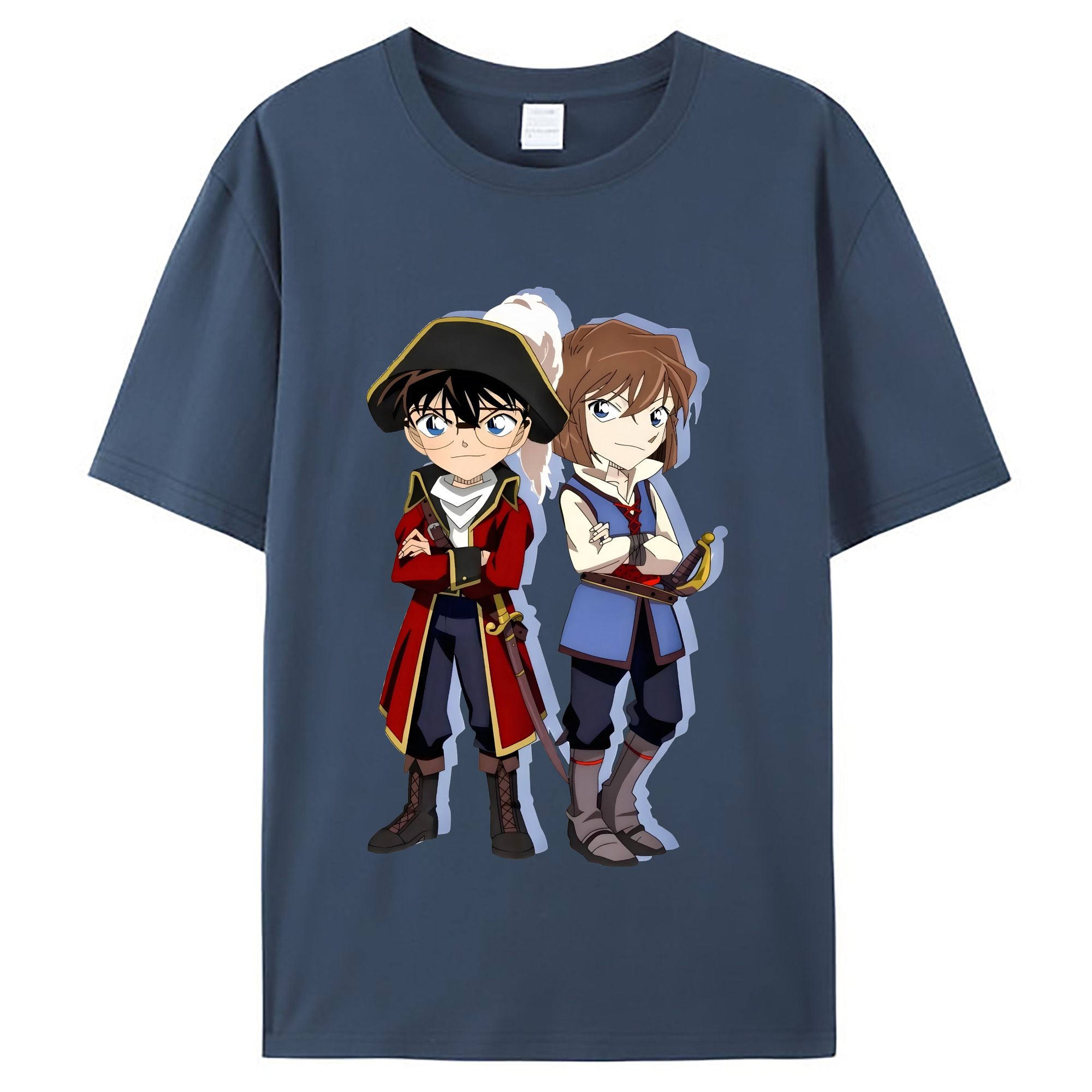 （画像用） 名探偵コナン 灰原 哀 はいばら あい Detective Conan Anita Hailey、Vi Graythorn Haibara Ai レディースカジュアルプリントTシャツ（綿100％）