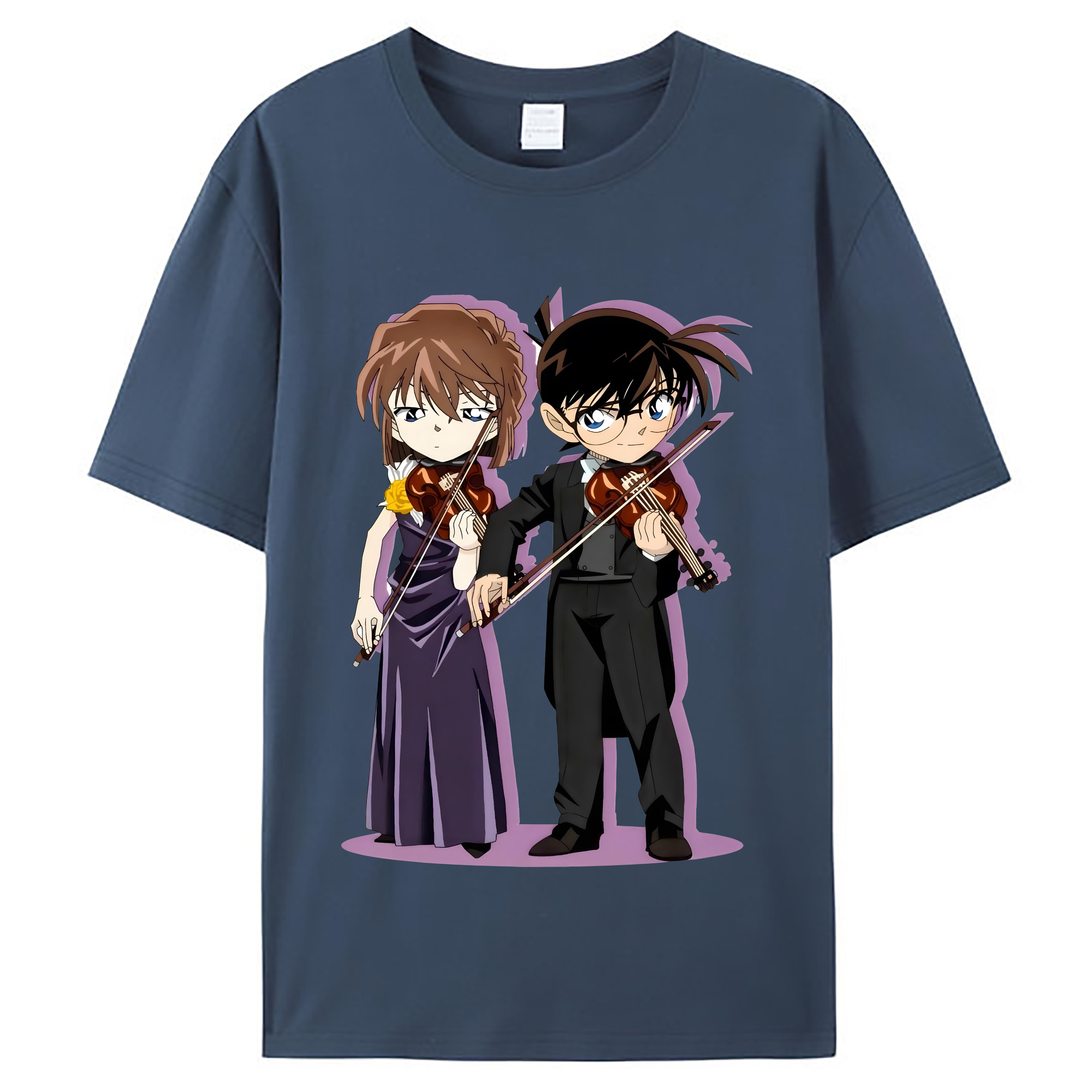 （画像用） 名探偵コナン 灰原 哀 はいばら あい Detective Conan Anita Hailey、Vi Graythorn Haibara Ai レディースカジュアルプリントTシャツ（綿100％）
