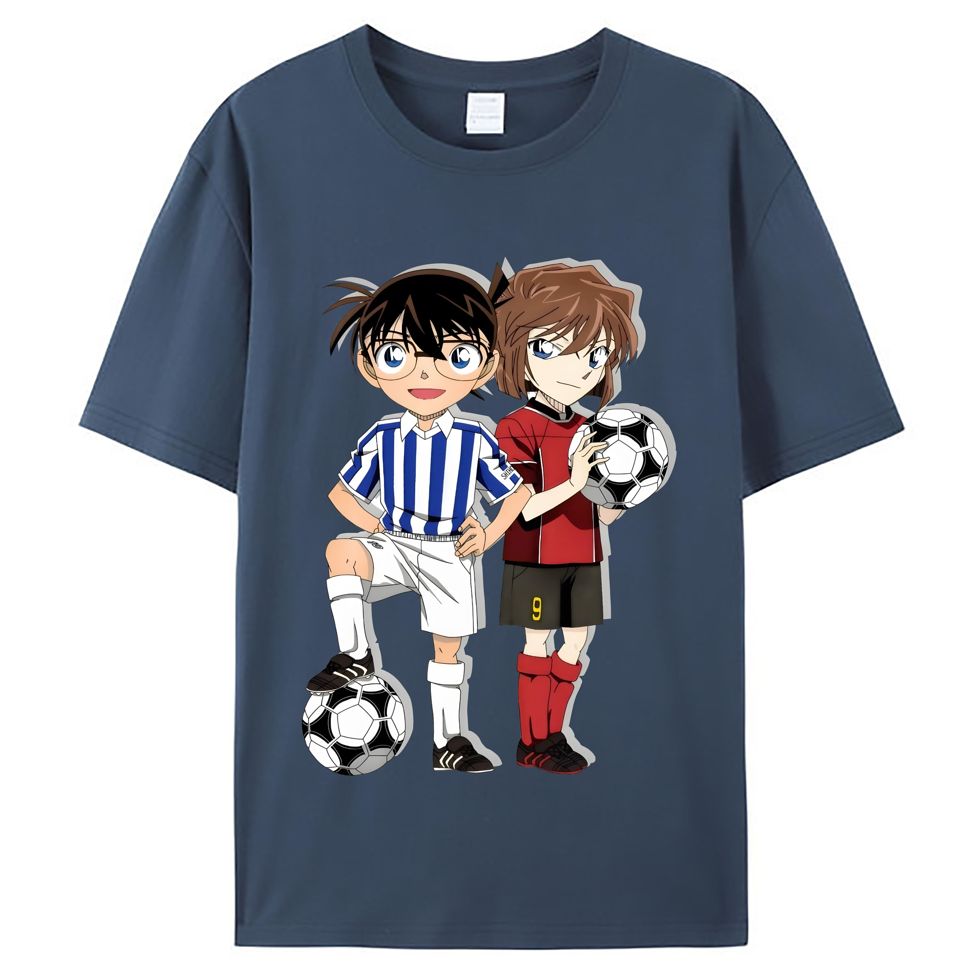 （画像用） 名探偵コナン 灰原 哀 はいばら あい Detective Conan Anita Hailey、Vi Graythorn Haibara Ai レディースカジュアルプリントTシャツ（綿100％）