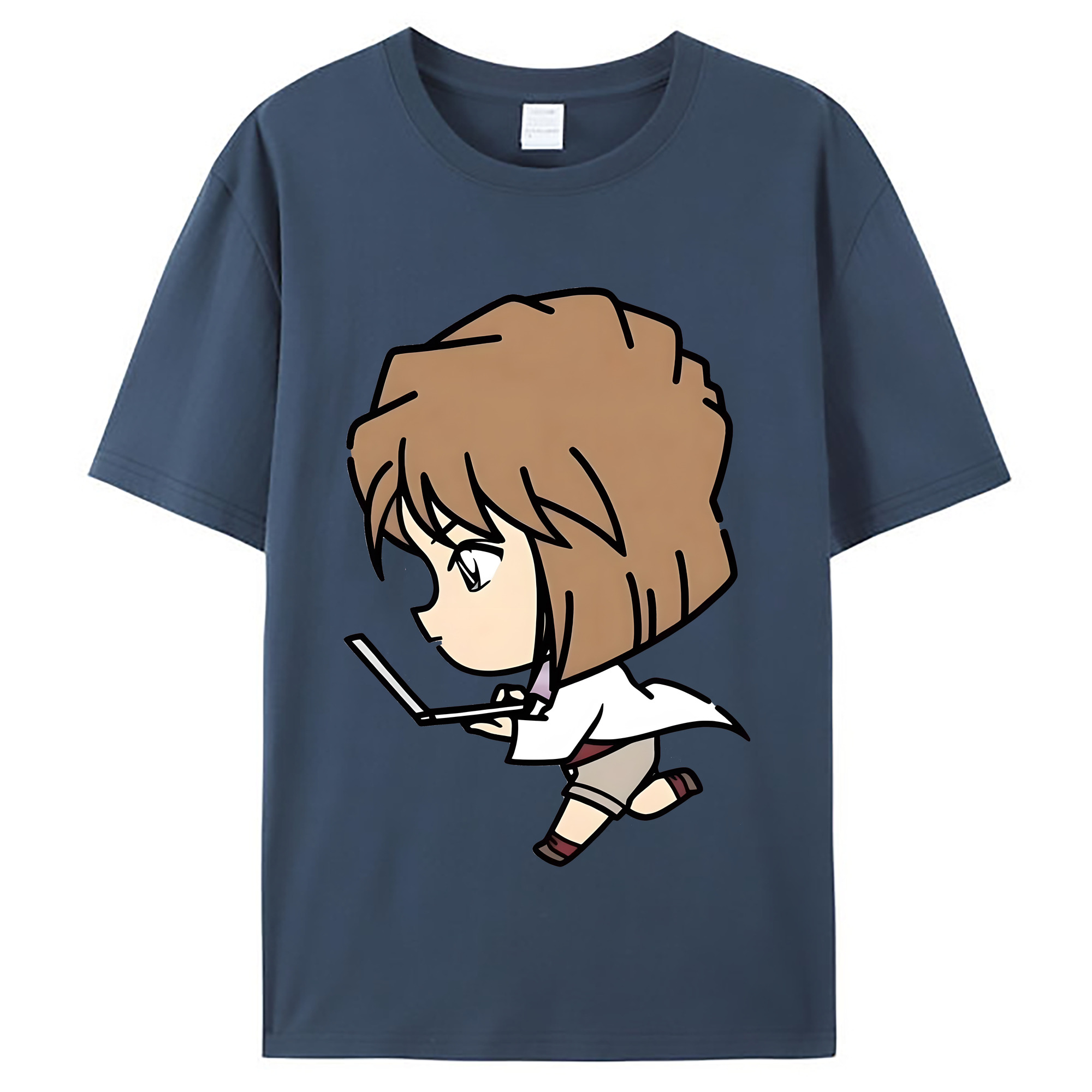 （画像用） 名探偵コナン 灰原 哀 はいばら あい Detective Conan Anita Hailey、Vi Graythorn Haibara Ai レディースカジュアルプリントTシャツ（綿100％）