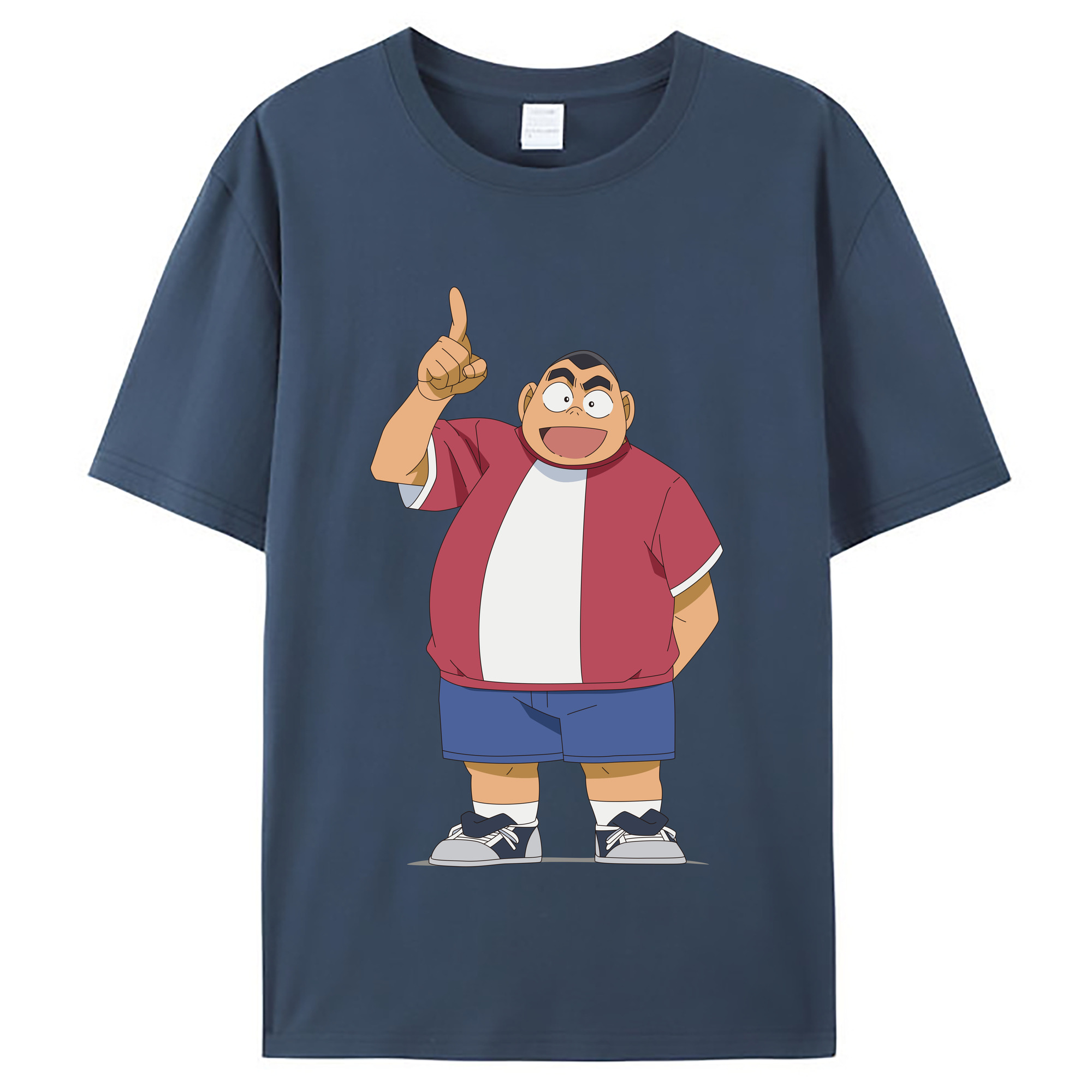 （画像用） 名探偵コナン 小嶋 元太 こじま げんた Detective Conan Kojima Genta レディースカジュアルプリントTシャツ（綿100％）