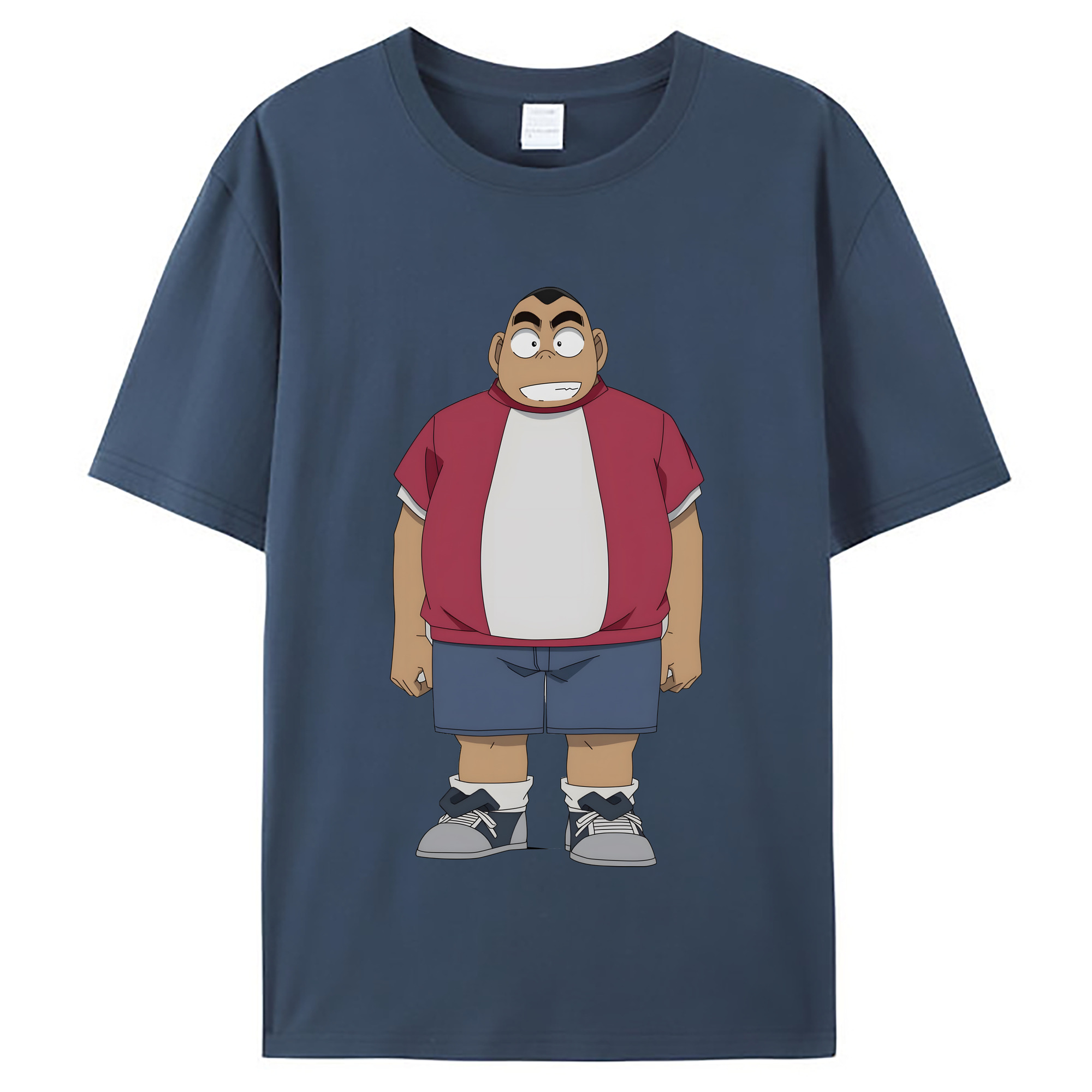 （画像用） 名探偵コナン 小嶋 元太 こじま げんた Detective Conan Kojima Genta レディースカジュアルプリントTシャツ（綿100％）