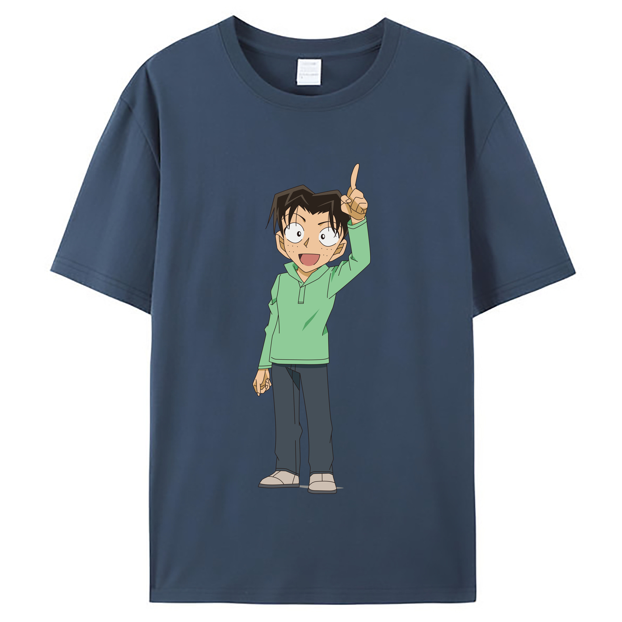 （画像用） 名探偵コナン 円谷 光彦 つぶらや みつひこ Detective Conan Mitch Tennyson レディースカジュアルプリントTシャツ（綿100％）