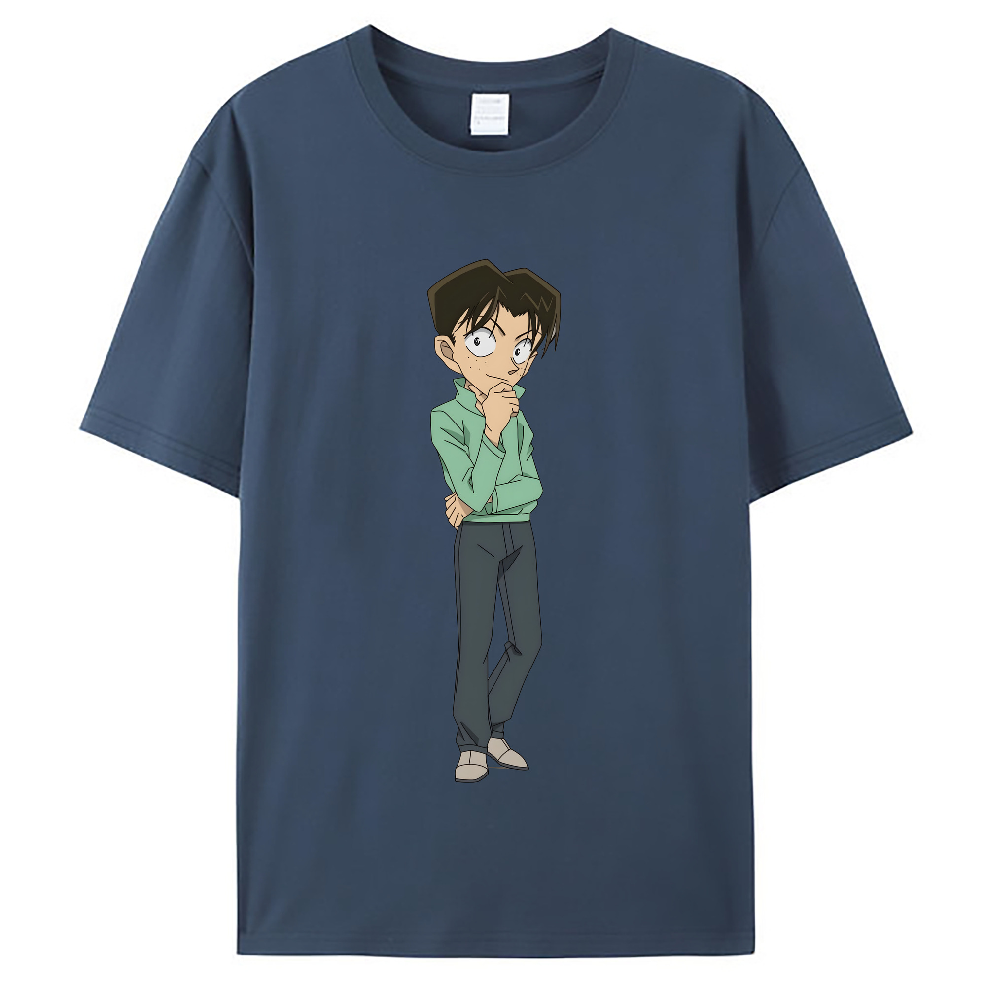 （画像用） 名探偵コナン 円谷 光彦 つぶらや みつひこ Detective Conan Mitch Tennyson レディースカジュアルプリントTシャツ（綿100％）