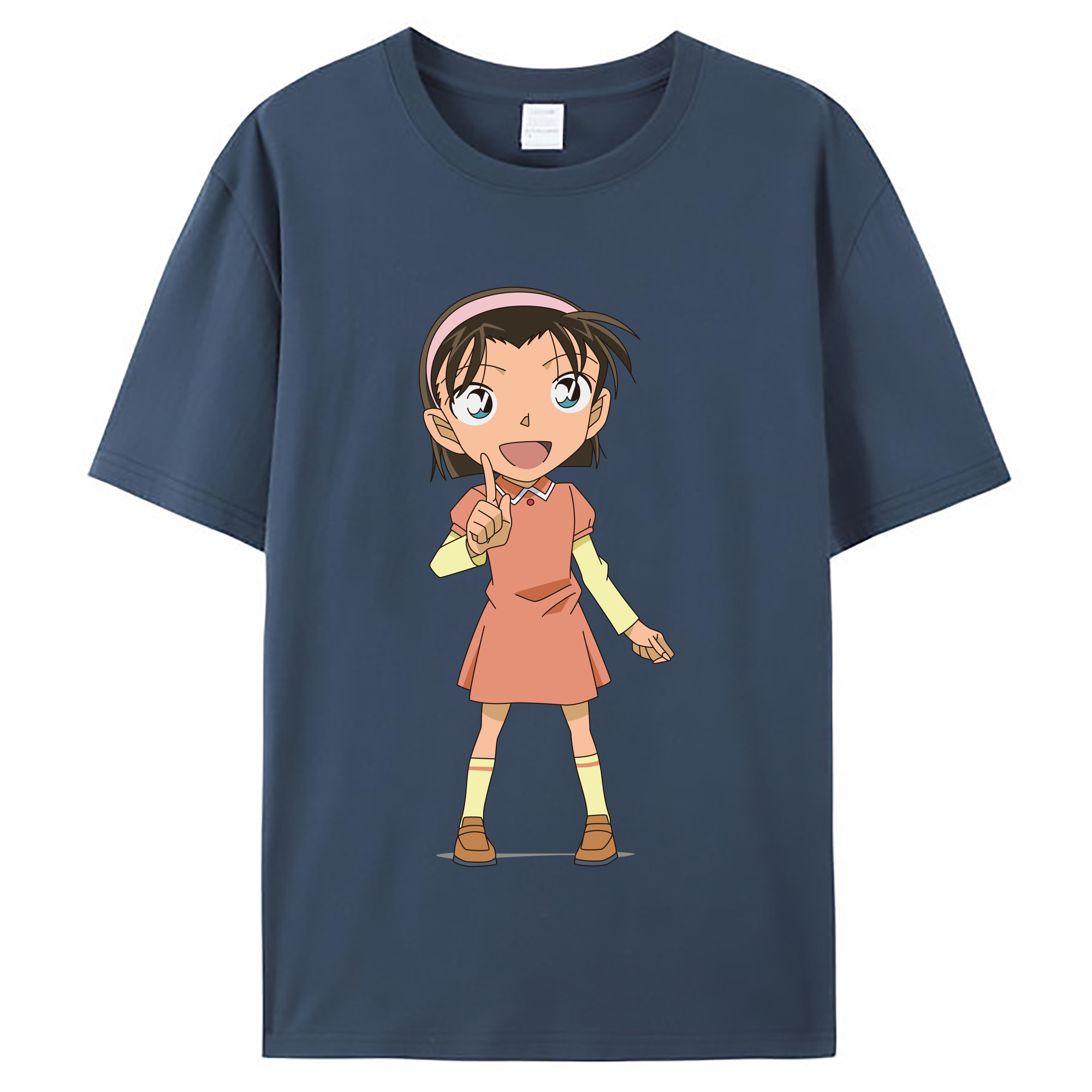 （画像用） 名探偵コナン 吉田 歩美 よしだ あゆみ Detective Conan my Yeager レディースカジュアルプリントTシャツ（綿100％）