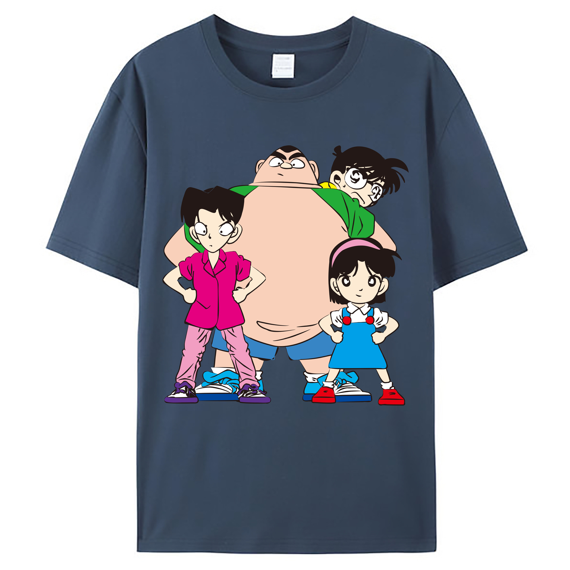 （画像用） 名探偵コナン Detective Conan レディースカジュアルプリントTシャツ（綿100％）