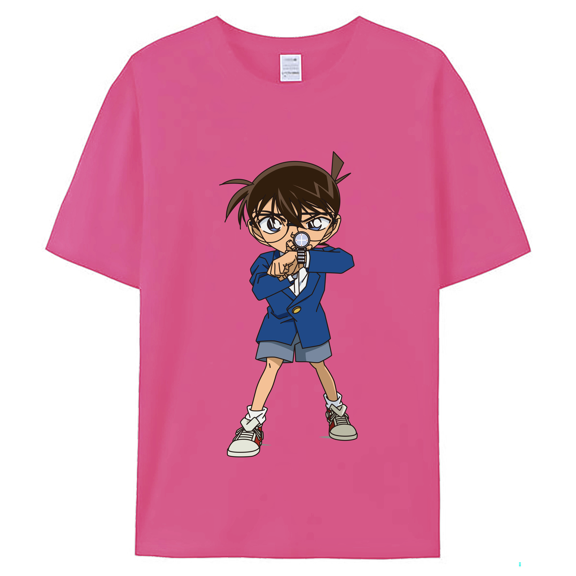（画像用） 名探偵コナン 江戸川 コナン Detective Conan Conan Edogawa レディースカジュアルプリントTシャツ（綿100％）
