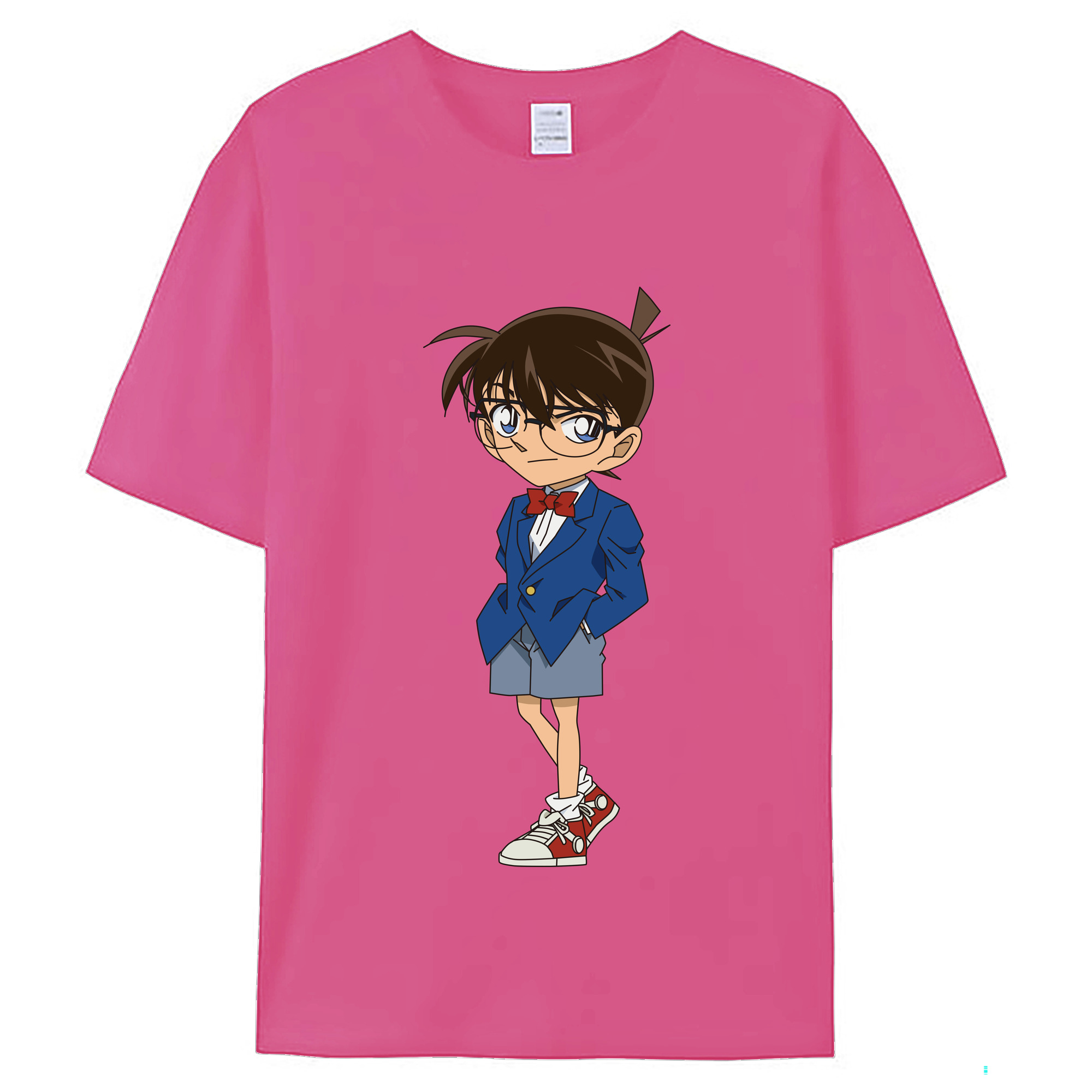 （画像用） 名探偵コナン 江戸川 コナン Detective Conan Conan Edogawa レディースカジュアルプリントTシャツ（綿100％）