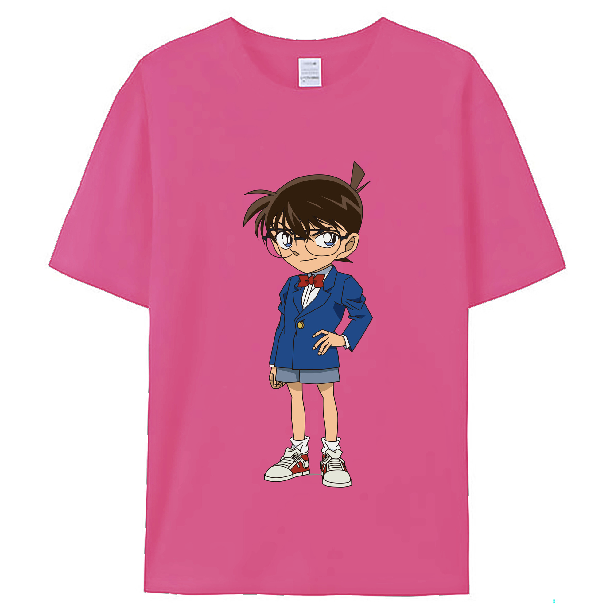 （画像用） 名探偵コナン 江戸川 コナン Detective Conan Conan Edogawa レディースカジュアルプリントTシャツ（綿100％）