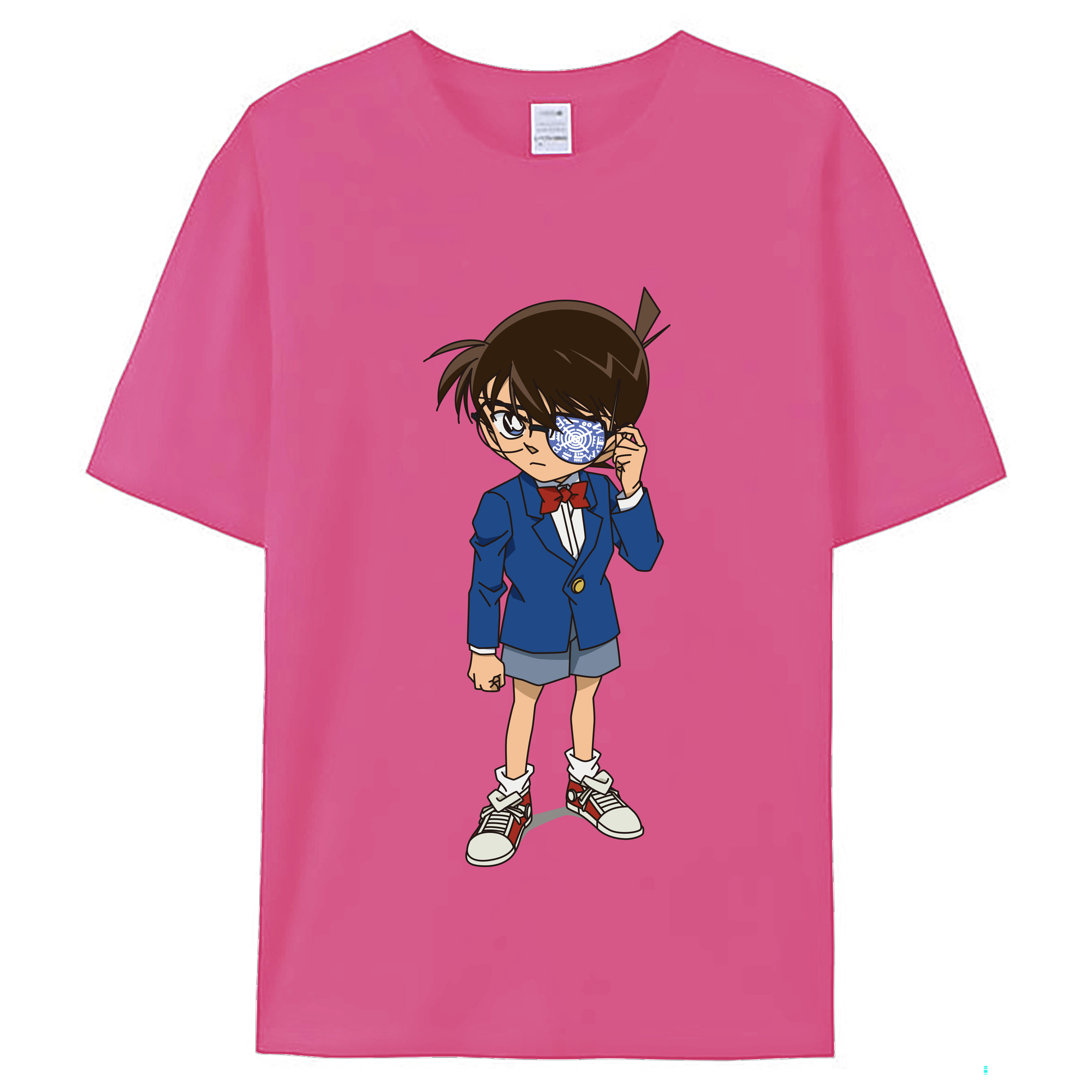 （画像用） 名探偵コナン 江戸川 コナン Detective Conan Conan Edogawa レディースカジュアルプリントTシャツ（綿100％）