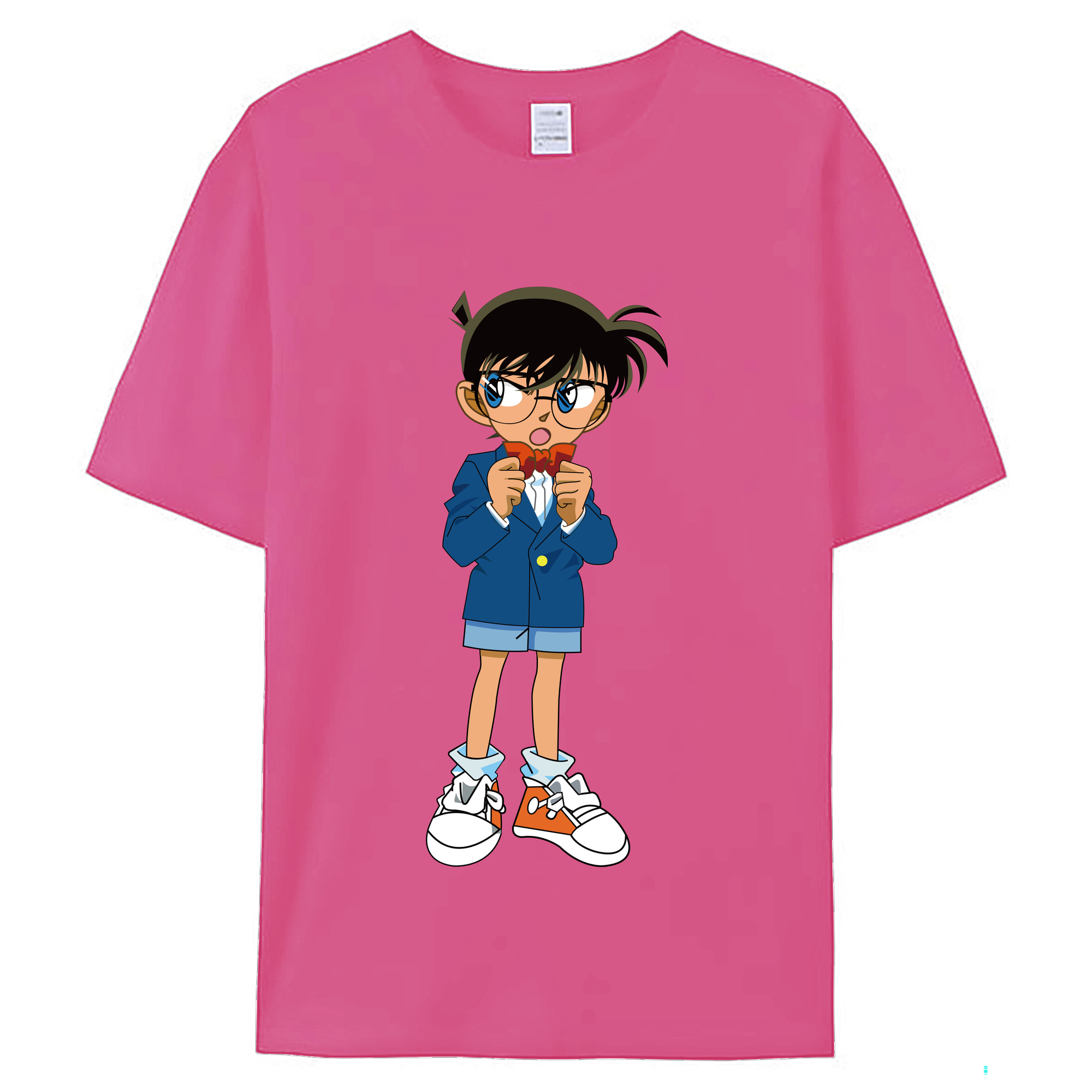 （画像用） 名探偵コナン 江戸川 コナン Detective Conan Conan Edogawa レディースカジュアルプリントTシャツ（綿100％）