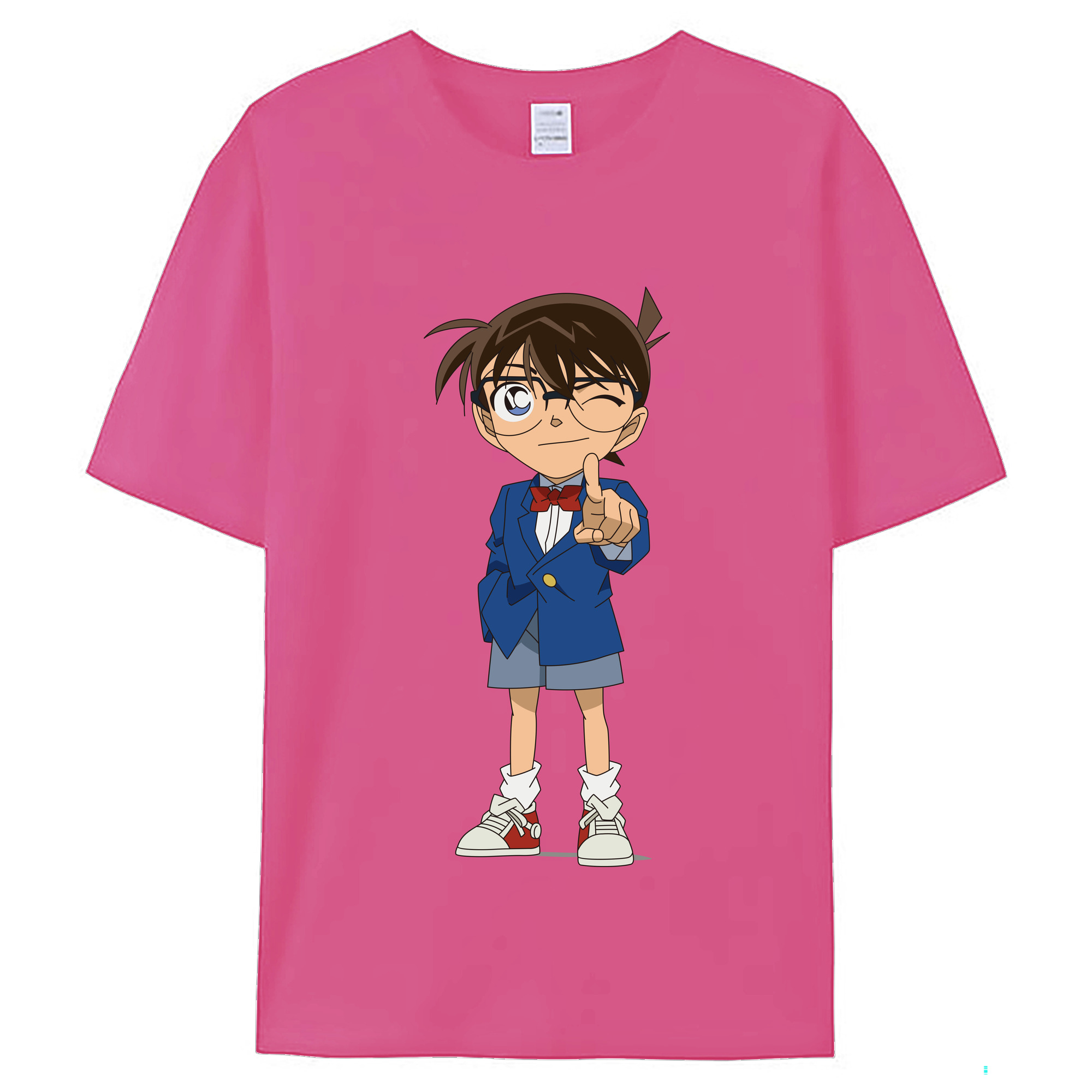 （画像用） 名探偵コナン 江戸川 コナン Detective Conan Conan Edogawa レディースカジュアルプリントTシャツ（綿100％）