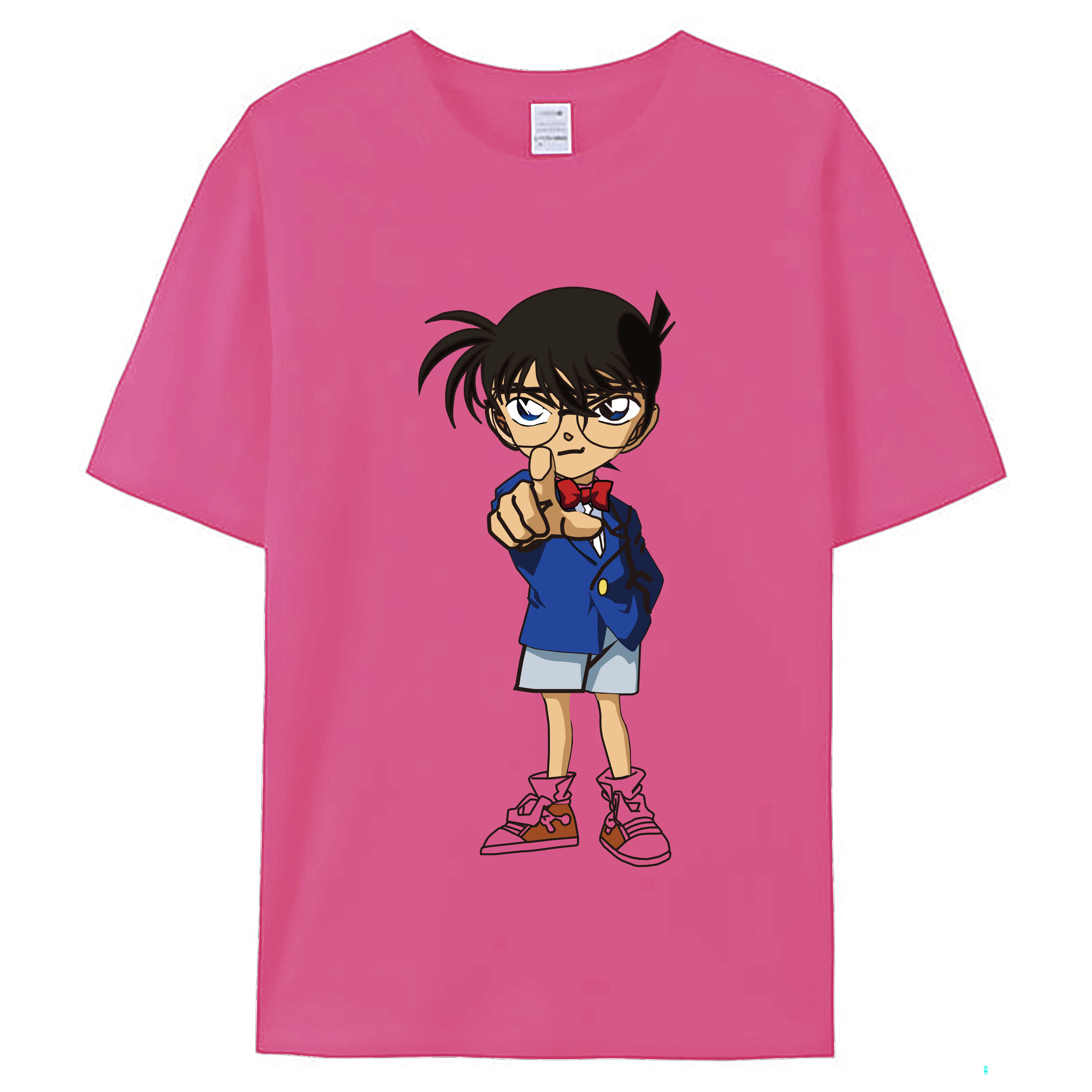 （画像用） 名探偵コナン 江戸川 コナン Detective Conan Conan Edogawa レディースカジュアルプリントTシャツ（綿100％）