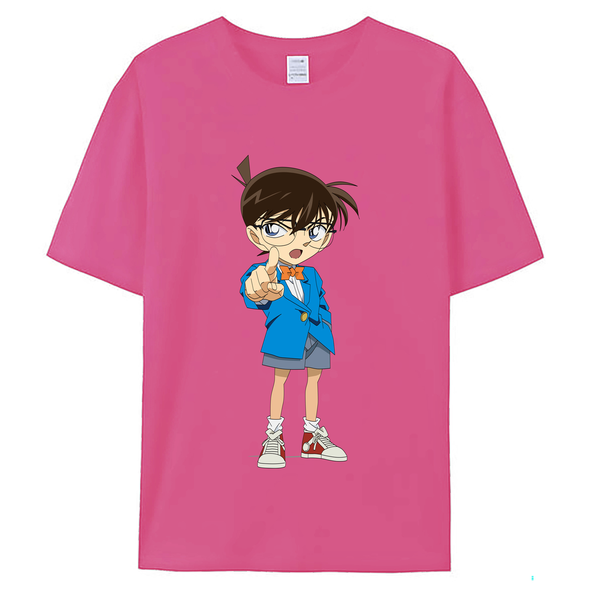 （画像用） 名探偵コナン 江戸川 コナン Detective Conan Conan Edogawa レディースカジュアルプリントTシャツ（綿100％）