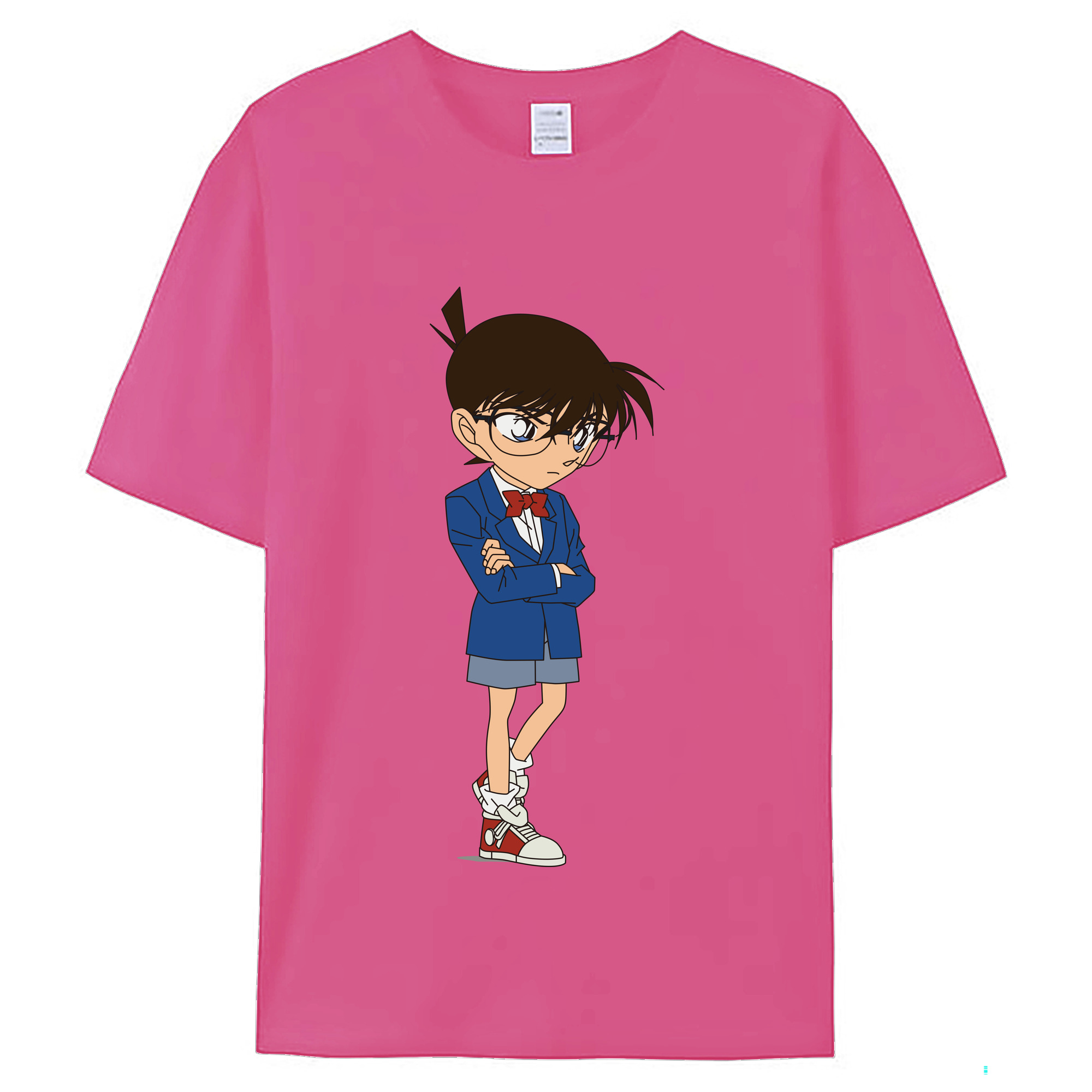 （画像用） 名探偵コナン 江戸川 コナン Detective Conan Conan Edogawa レディースカジュアルプリントTシャツ（綿100％）