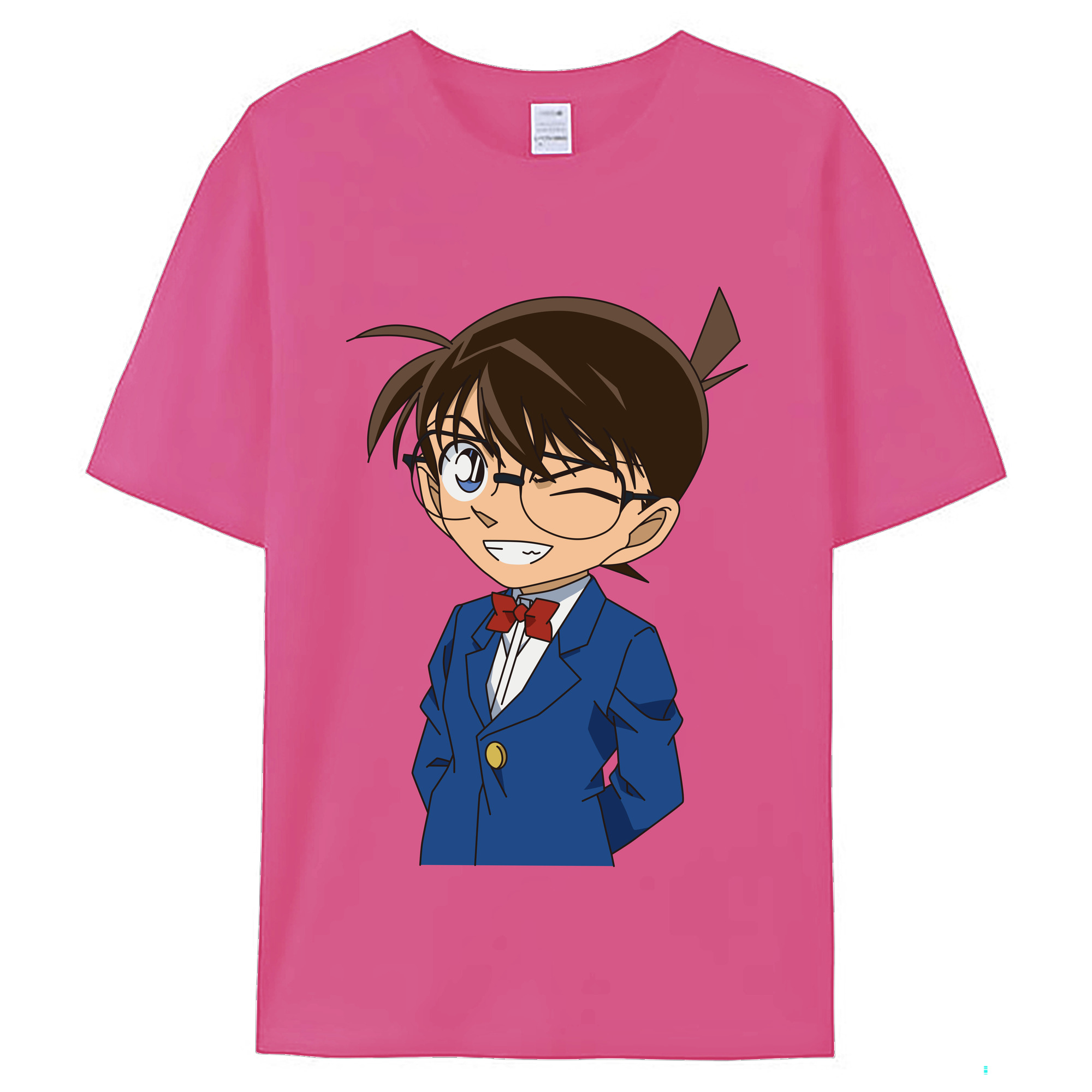 （画像用） 名探偵コナン 江戸川 コナン Detective Conan Conan Edogawa レディースカジュアルプリントTシャツ（綿100％）