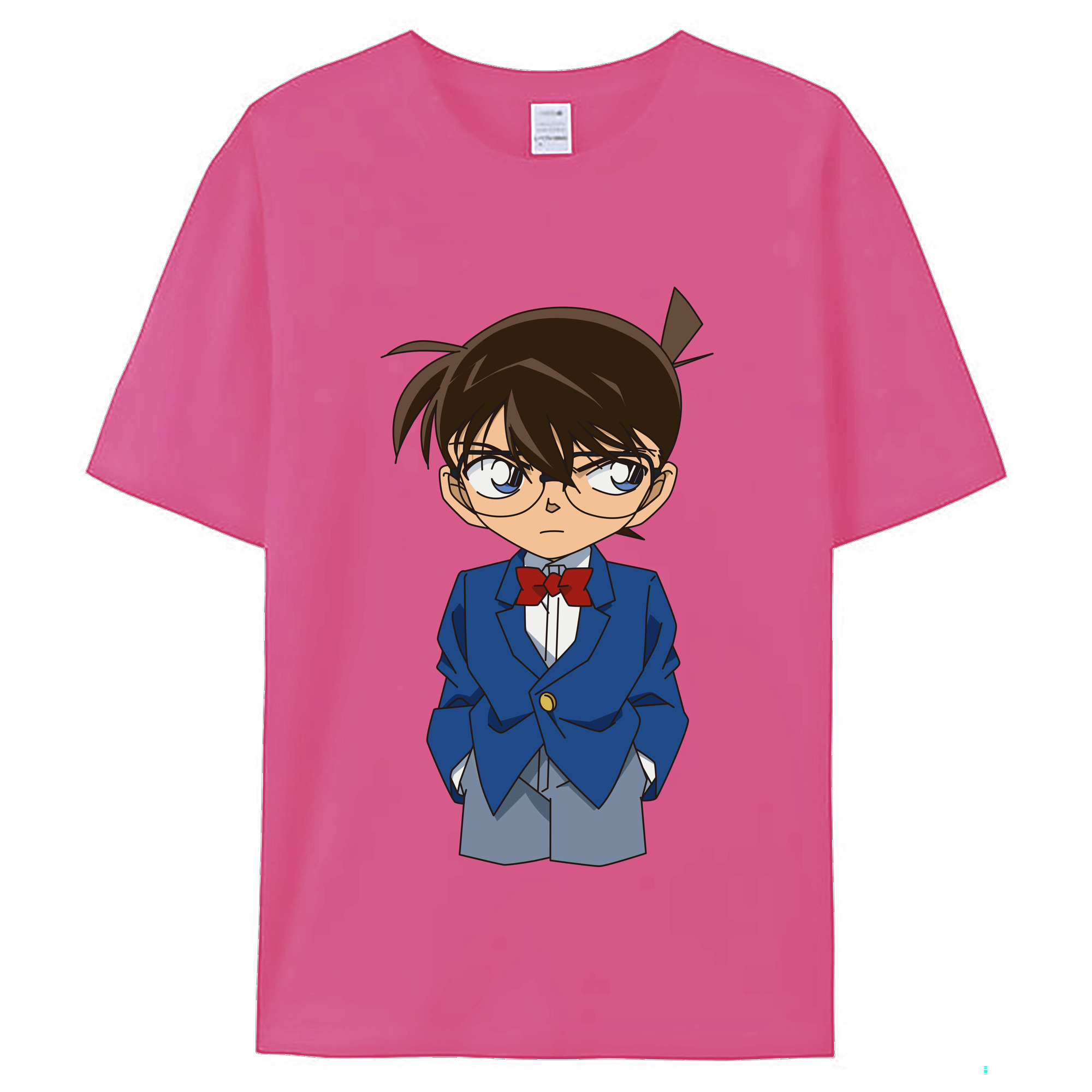 （画像用） 名探偵コナン 江戸川 コナン Detective Conan Conan Edogawa レディースカジュアルプリントTシャツ（綿100％）