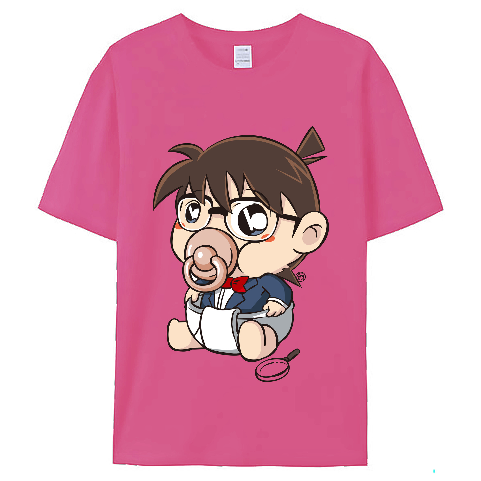 （画像用） 名探偵コナン 江戸川 コナン Detective Conan Conan Edogawa レディースカジュアルプリントTシャツ（綿100％）