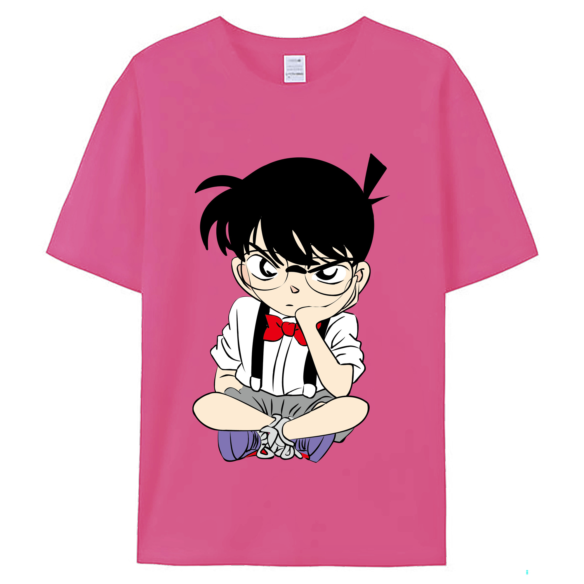 （画像用） 名探偵コナン 江戸川 コナン Detective Conan Conan Edogawa レディースカジュアルプリントTシャツ（綿100％）