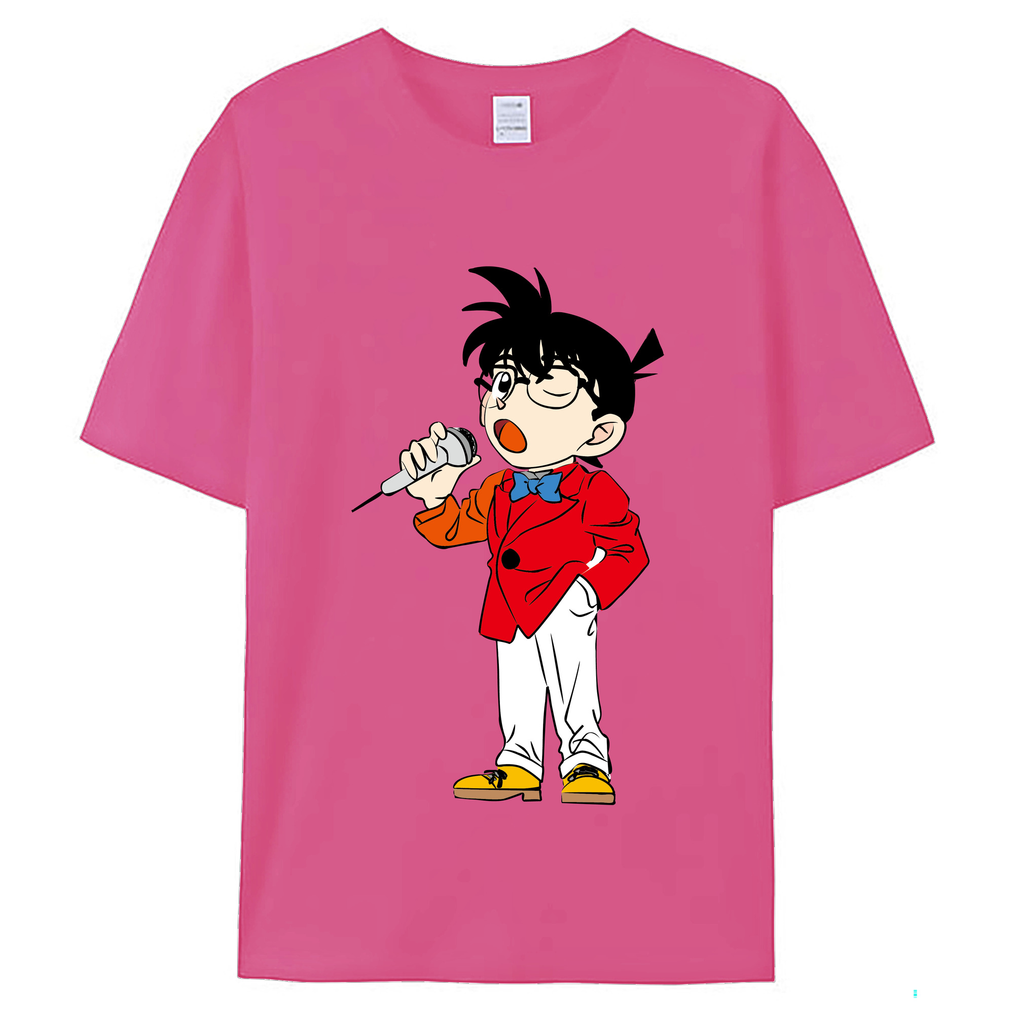 （画像用） 名探偵コナン 江戸川 コナン Detective Conan Conan Edogawa レディースカジュアルプリントTシャツ（綿100％）