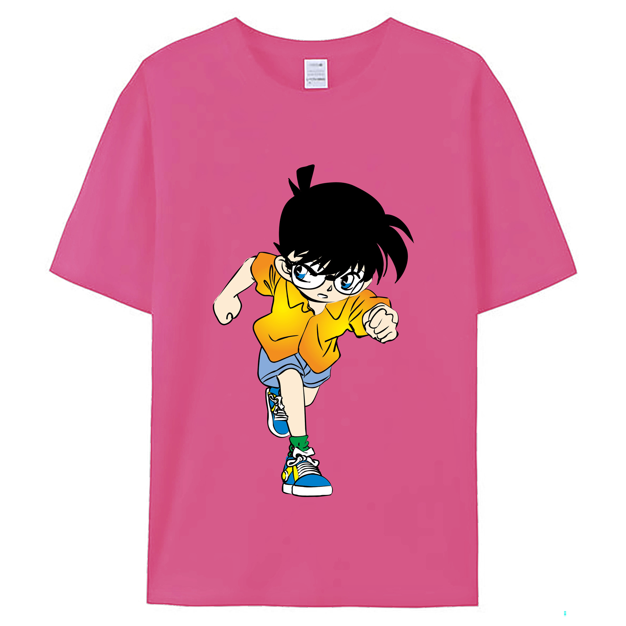 （画像用） 名探偵コナン 江戸川 コナン Detective Conan Conan Edogawa レディースカジュアルプリントTシャツ（綿100％）