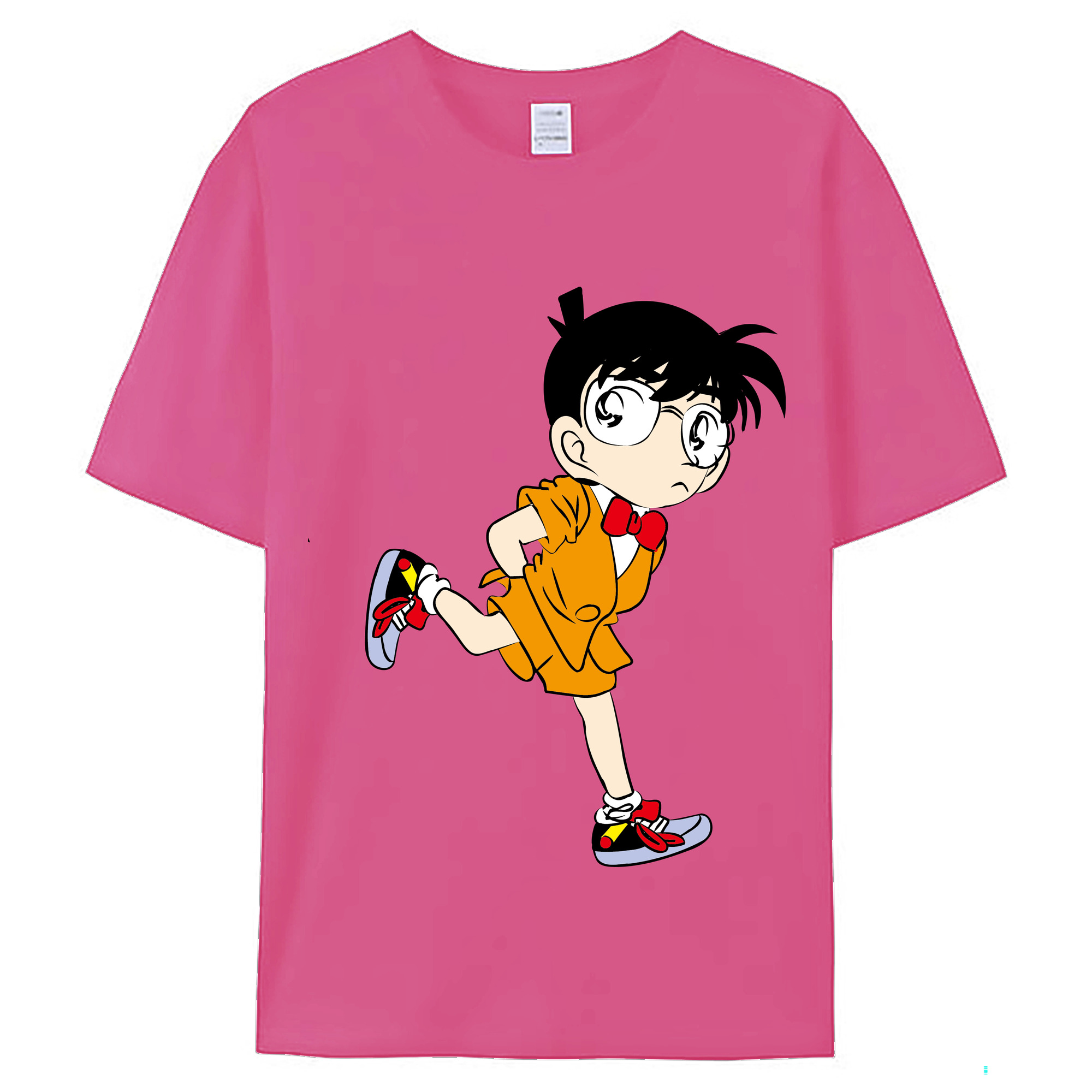 （画像用） 名探偵コナン 江戸川 コナン Detective Conan Conan Edogawa レディースカジュアルプリントTシャツ（綿100％）